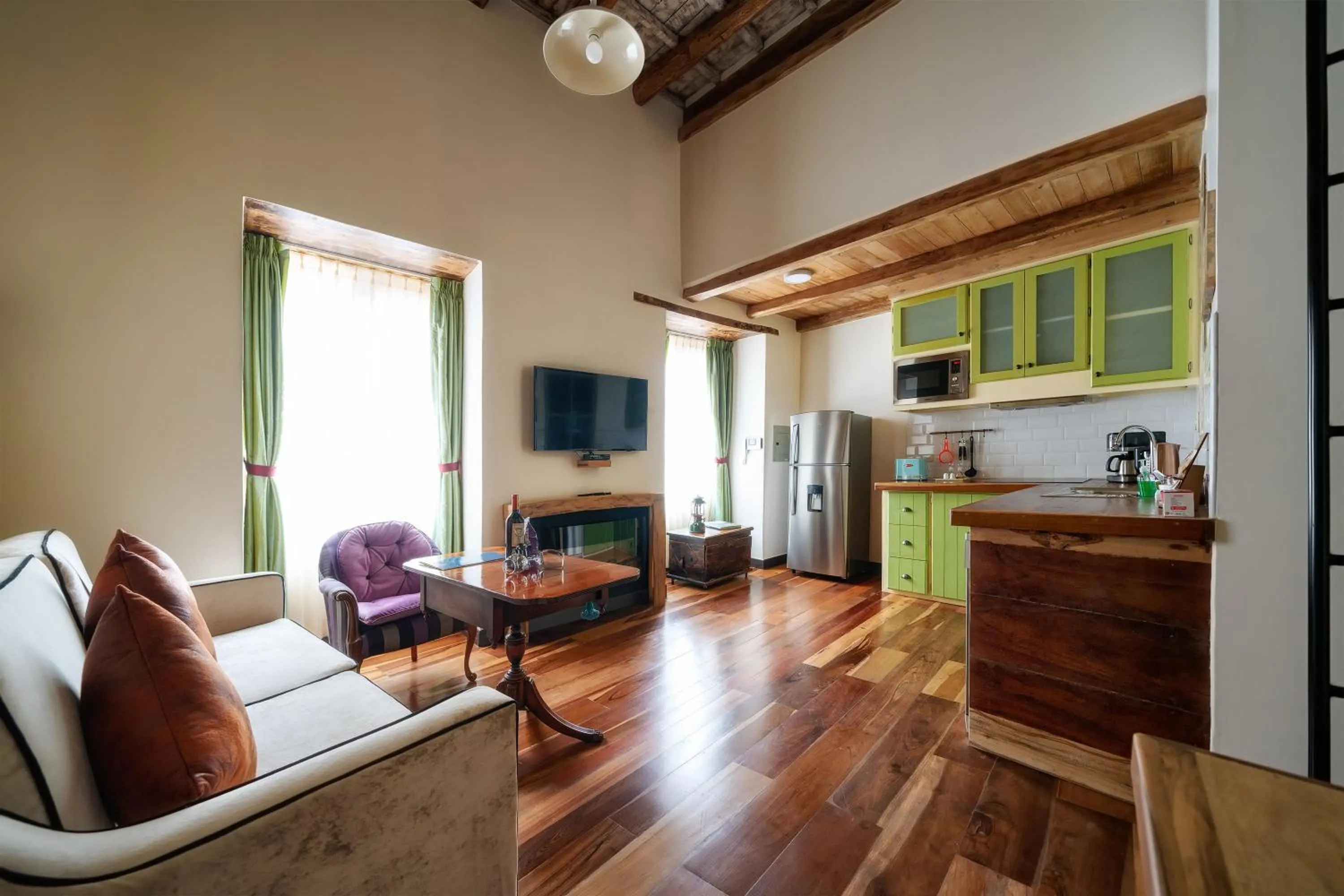 Living room in Old Town Quito Suites, Heritage Boutique Hotel, Where Every Detail Tells a Story