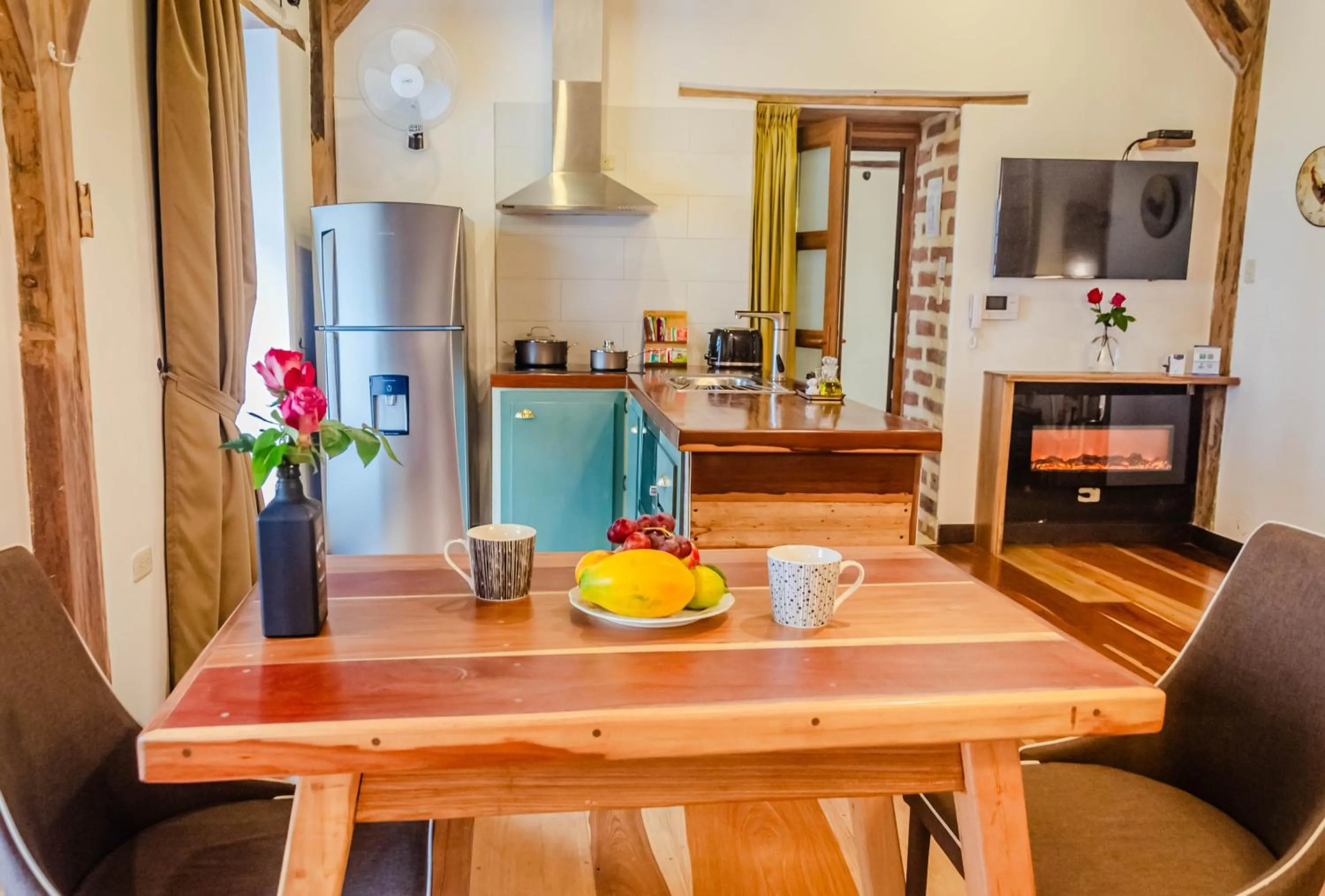 Kitchen or kitchenette in Old Town Quito Suites, Heritage Boutique Hotel, Where Every Detail Tells a Story