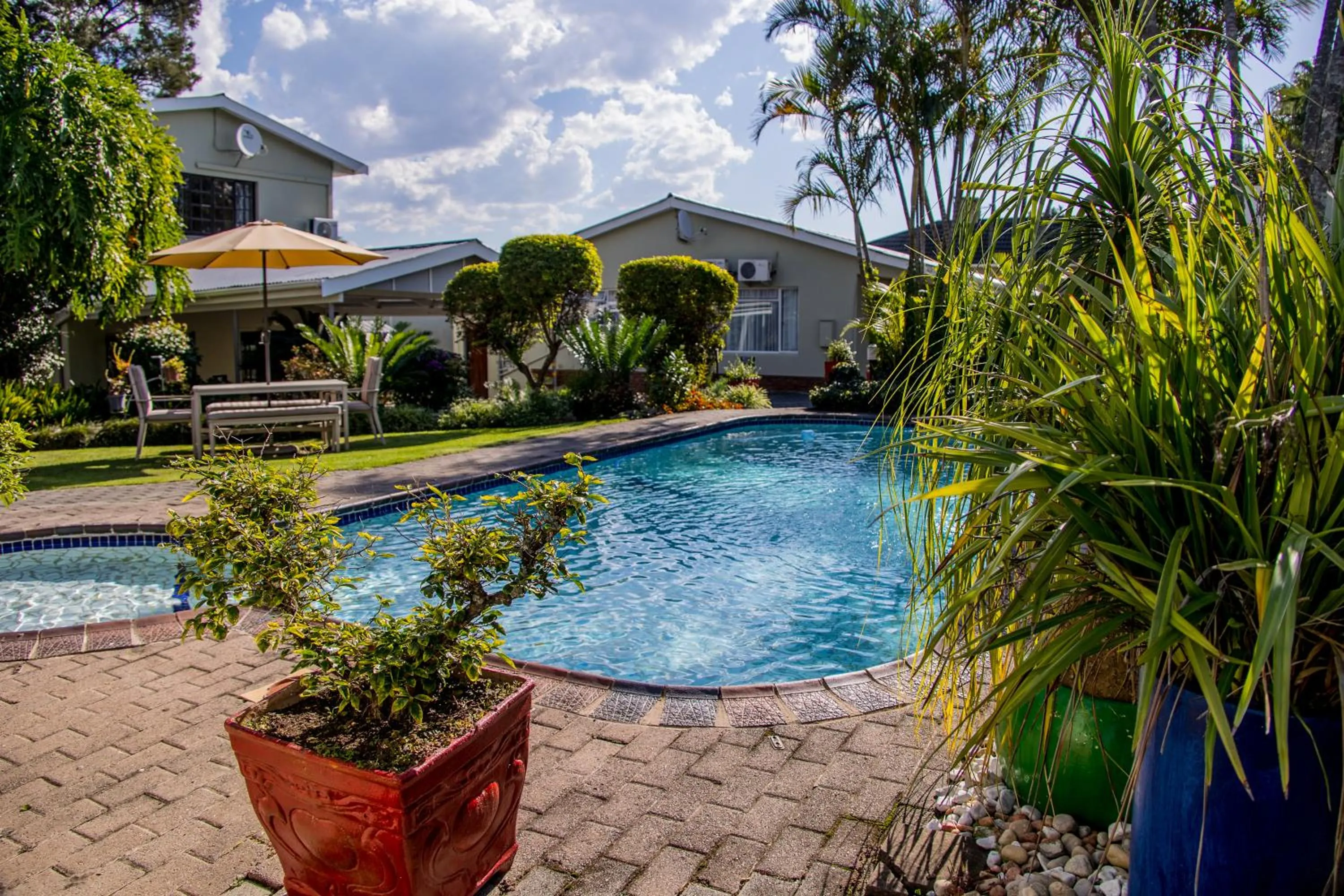 Pool view in Twins Guesthouse NO LOAD SHEDDING