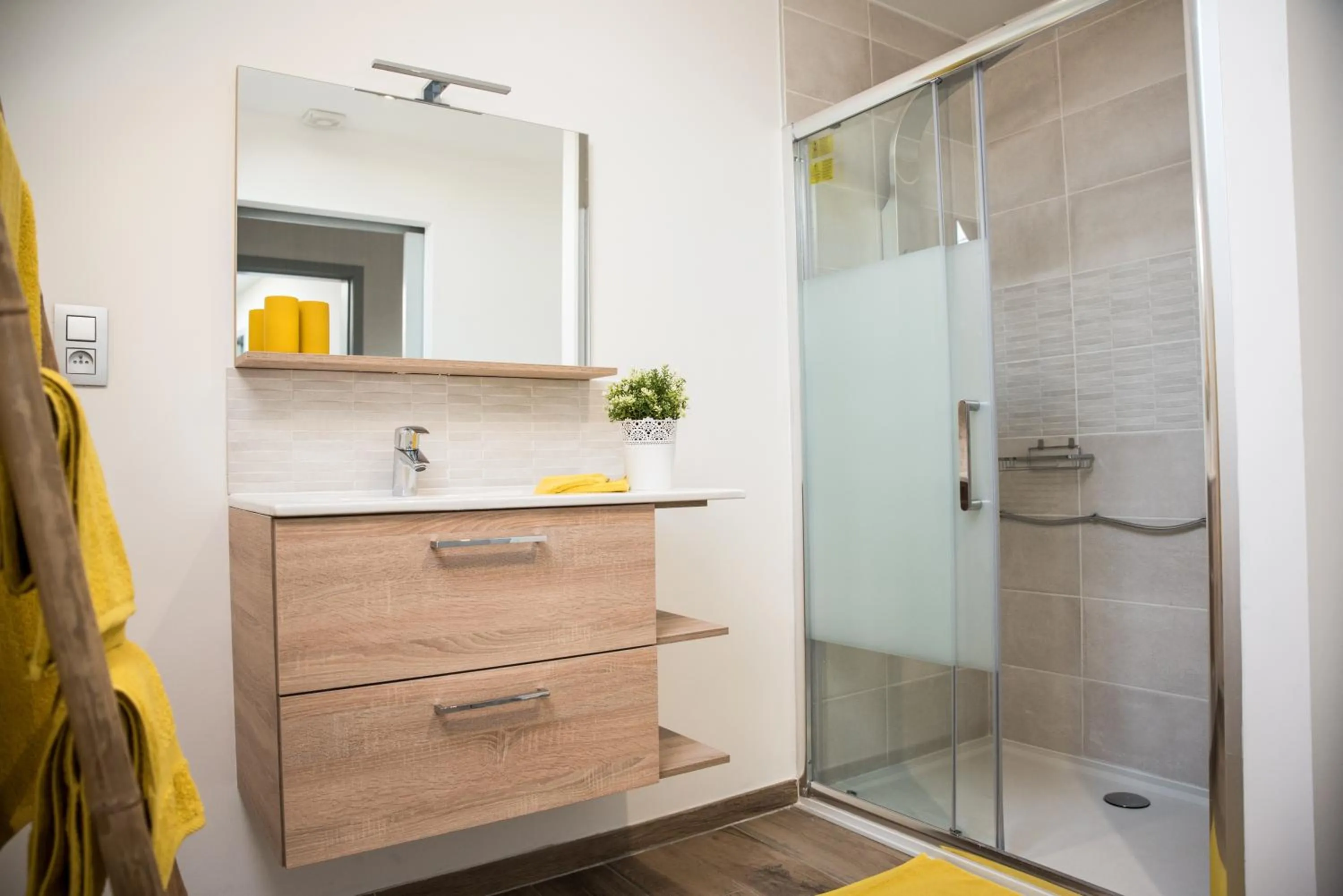 Bathroom in Au Petit Canteleu - Bed & Breakfast