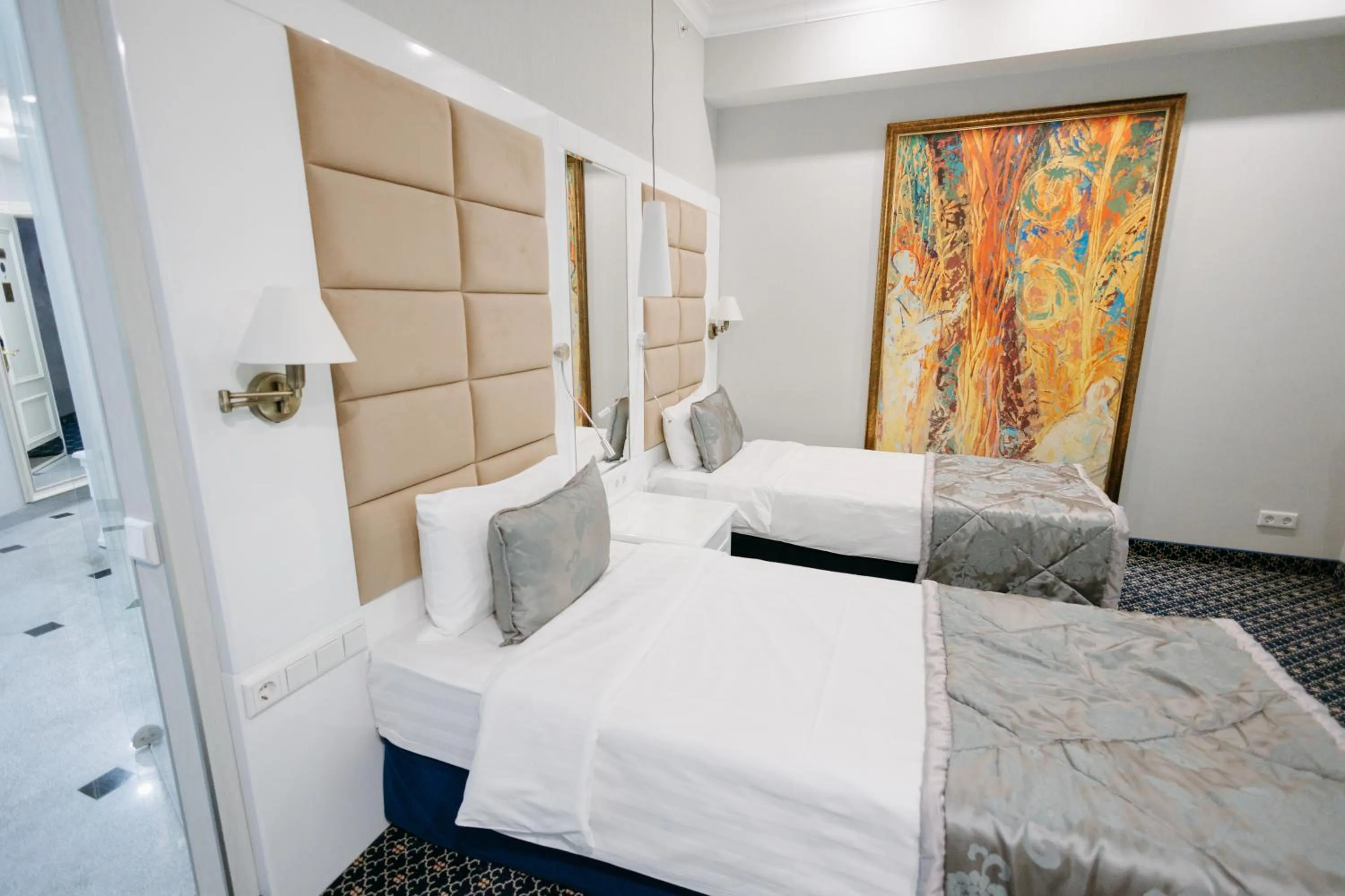 Bed in Kazzhol Hotel Astana