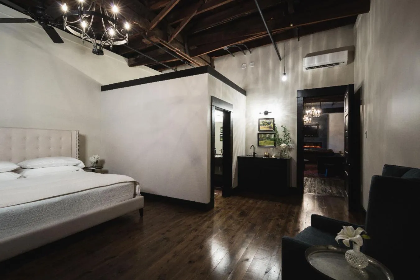 Bed in GunRunner Boutique Hotel