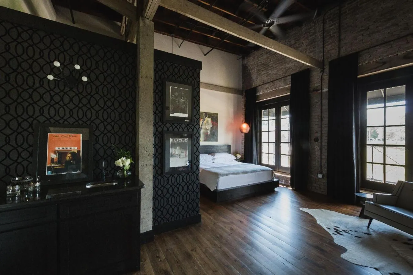 Bed in GunRunner Boutique Hotel