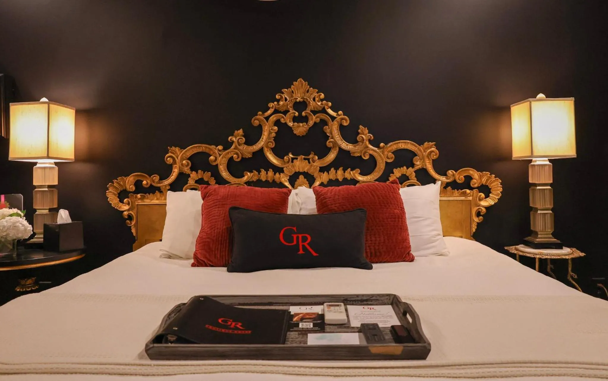 Bed in GunRunner Boutique Hotel