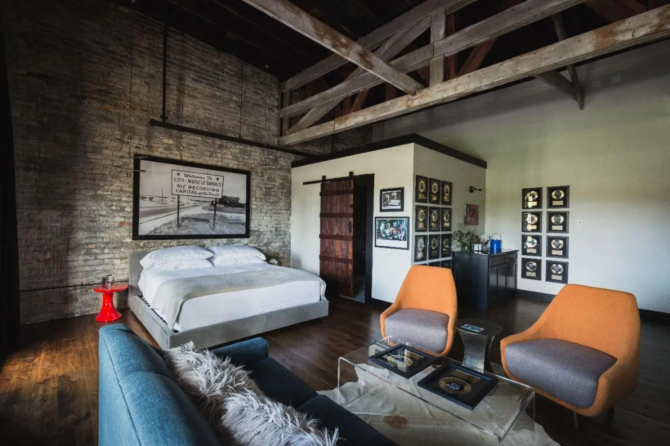 Bed in GunRunner Boutique Hotel