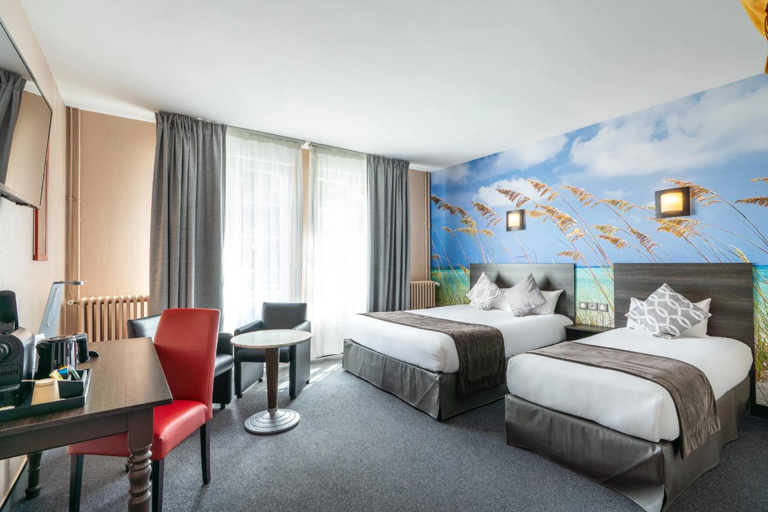 Bedroom, Bed in Hotel des Ducs