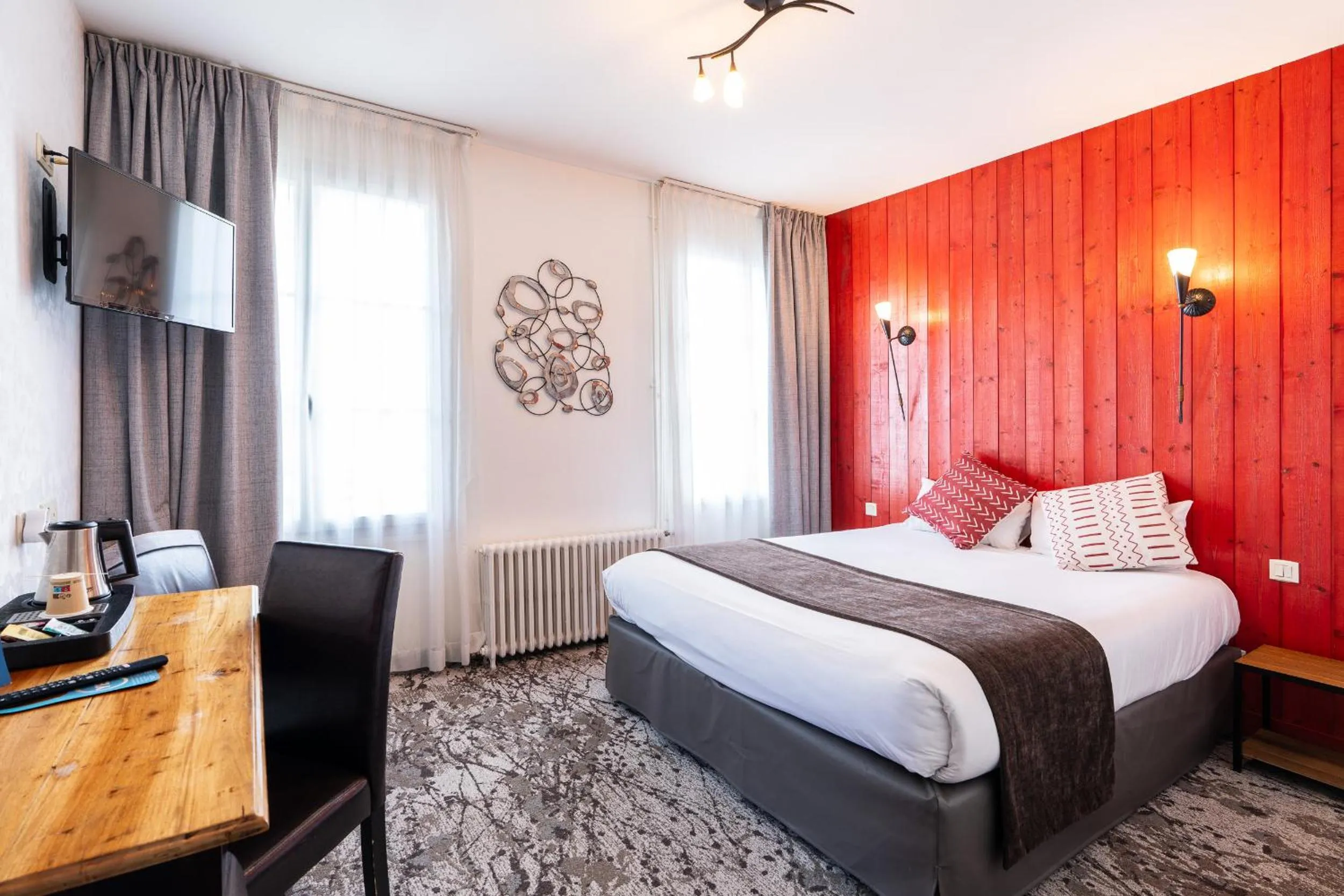 Bedroom, Bed in Hotel des Ducs