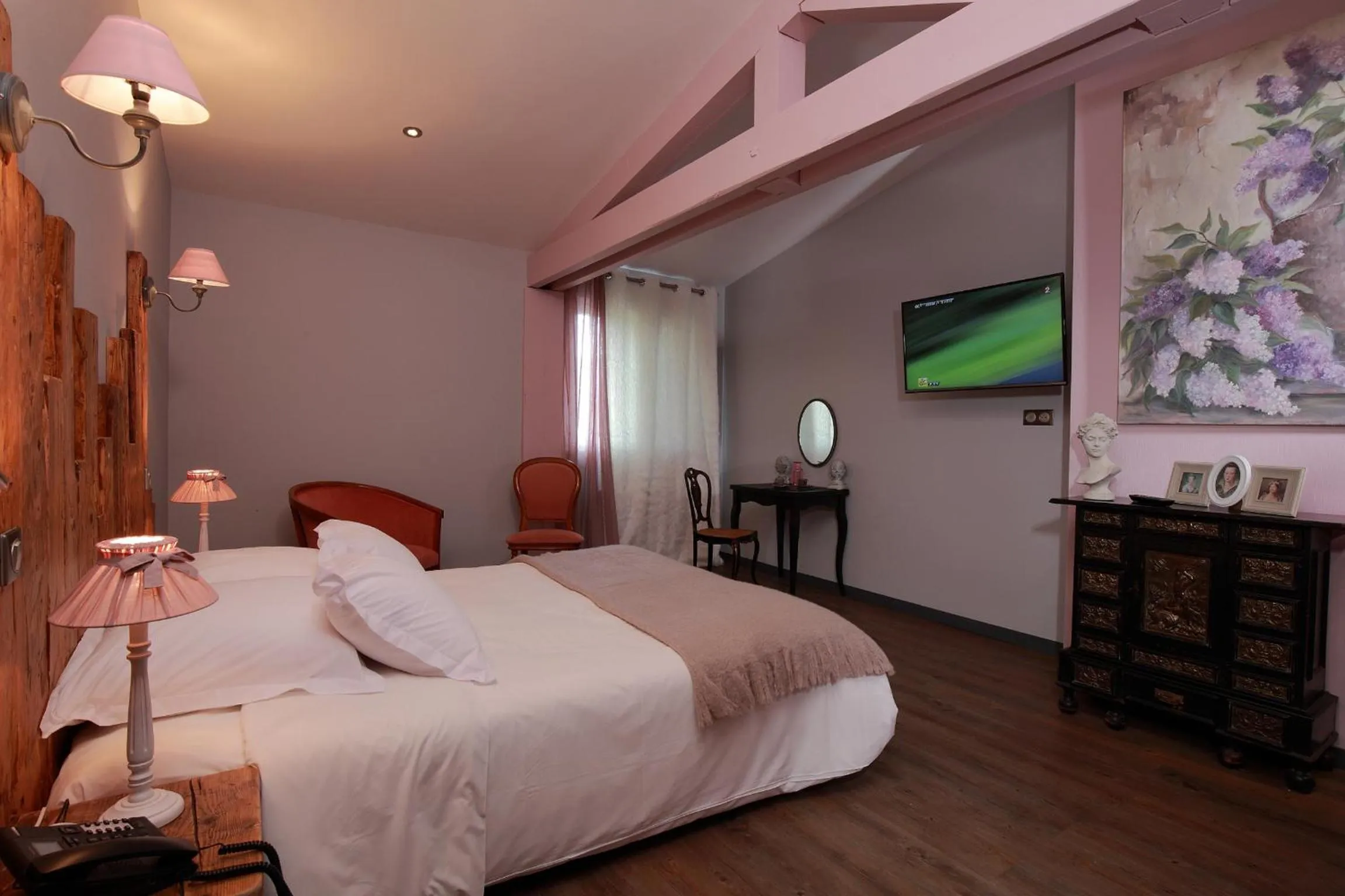 TV and multimedia in Hôtel Le Manoir des Montagnes