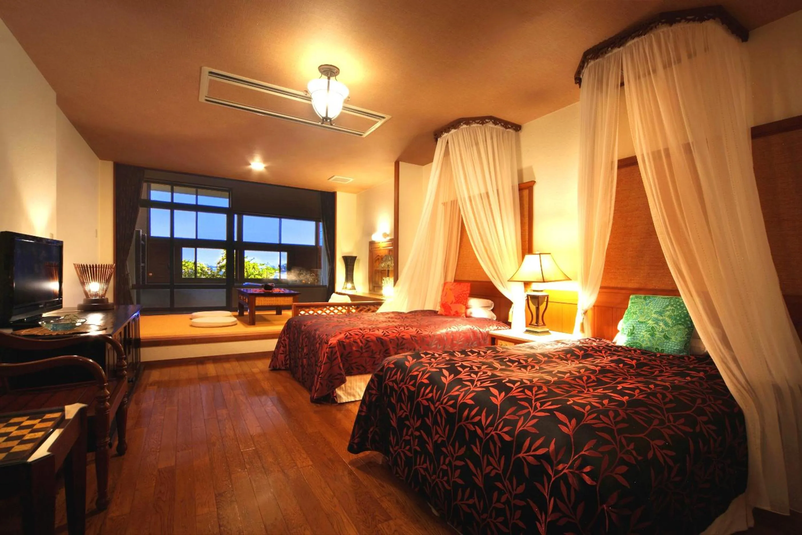 Seating area in Hotel Ubudo