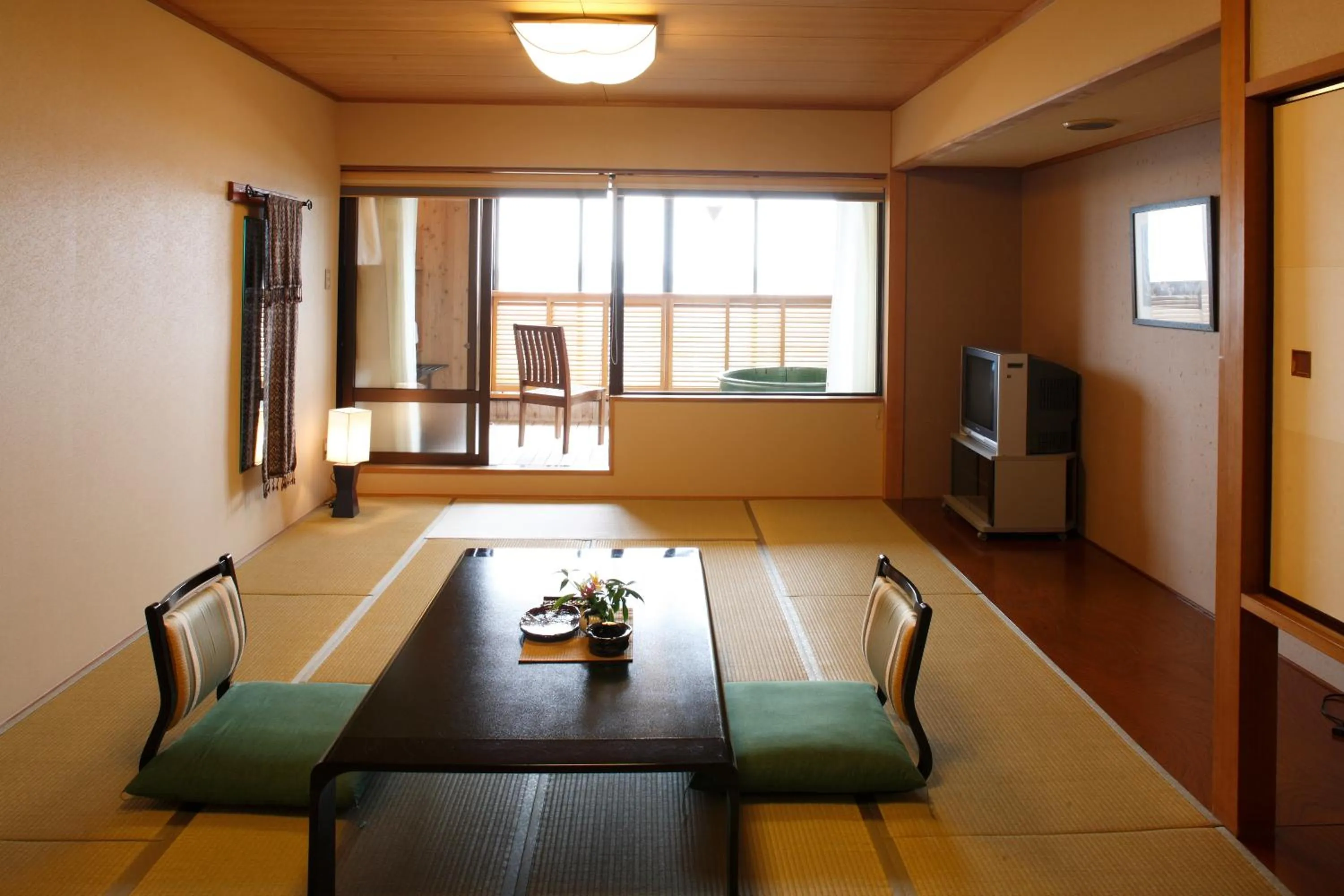 Seating area in Hotel Ubudo
