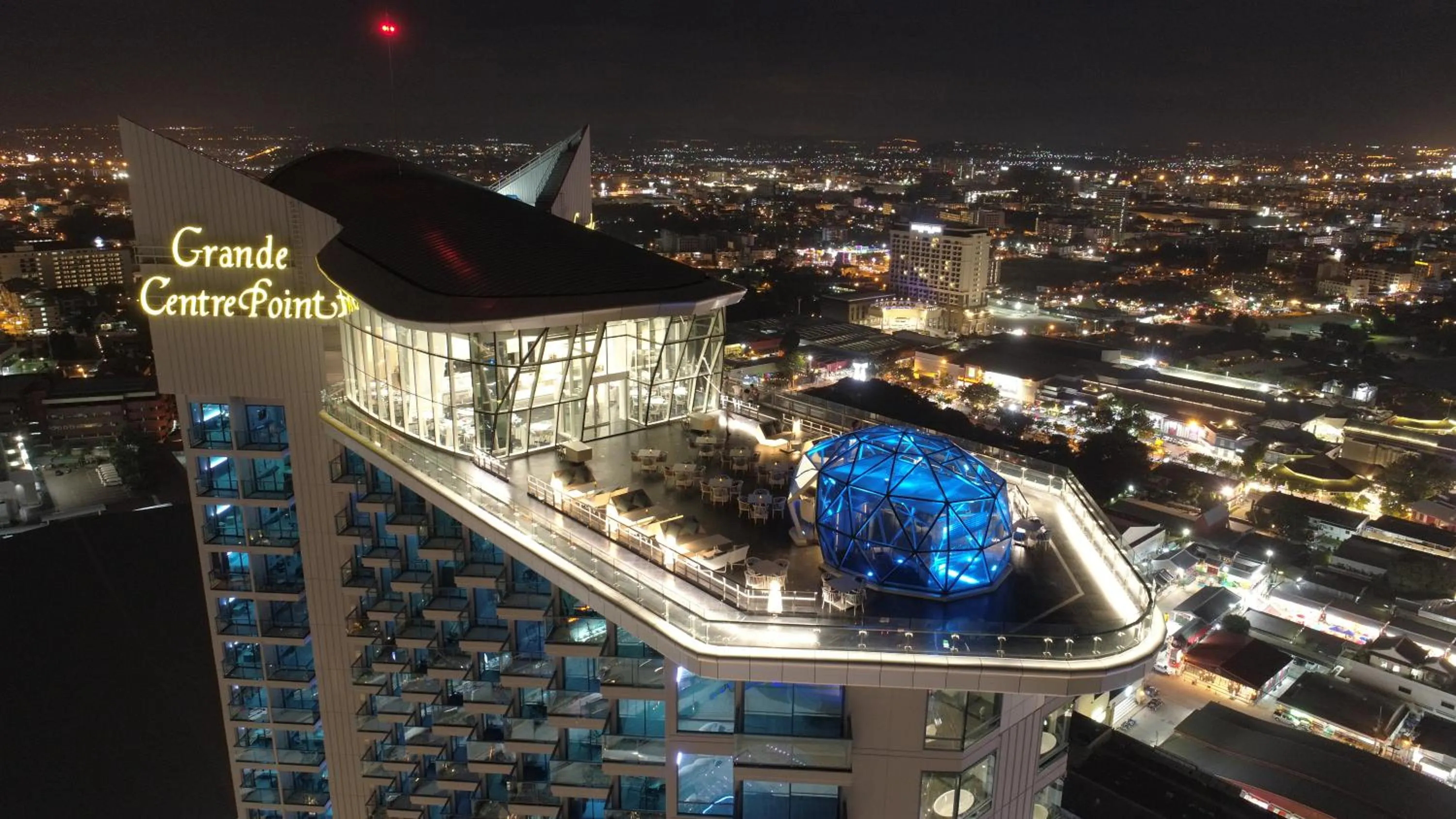 Bird's eye view in Grande Centre Point Pattaya
