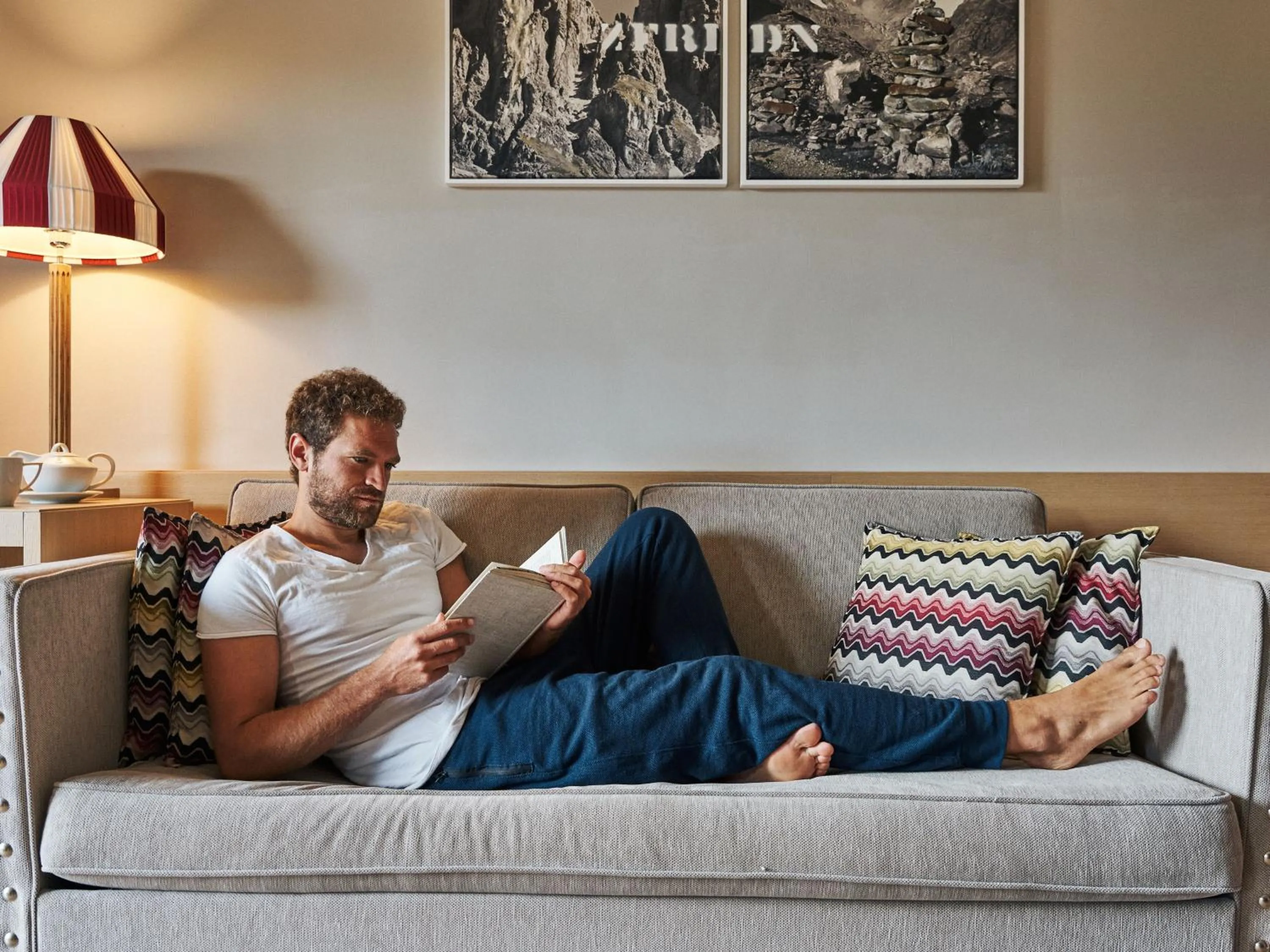 Living room, Bed in aja Bergresort Werfenweng