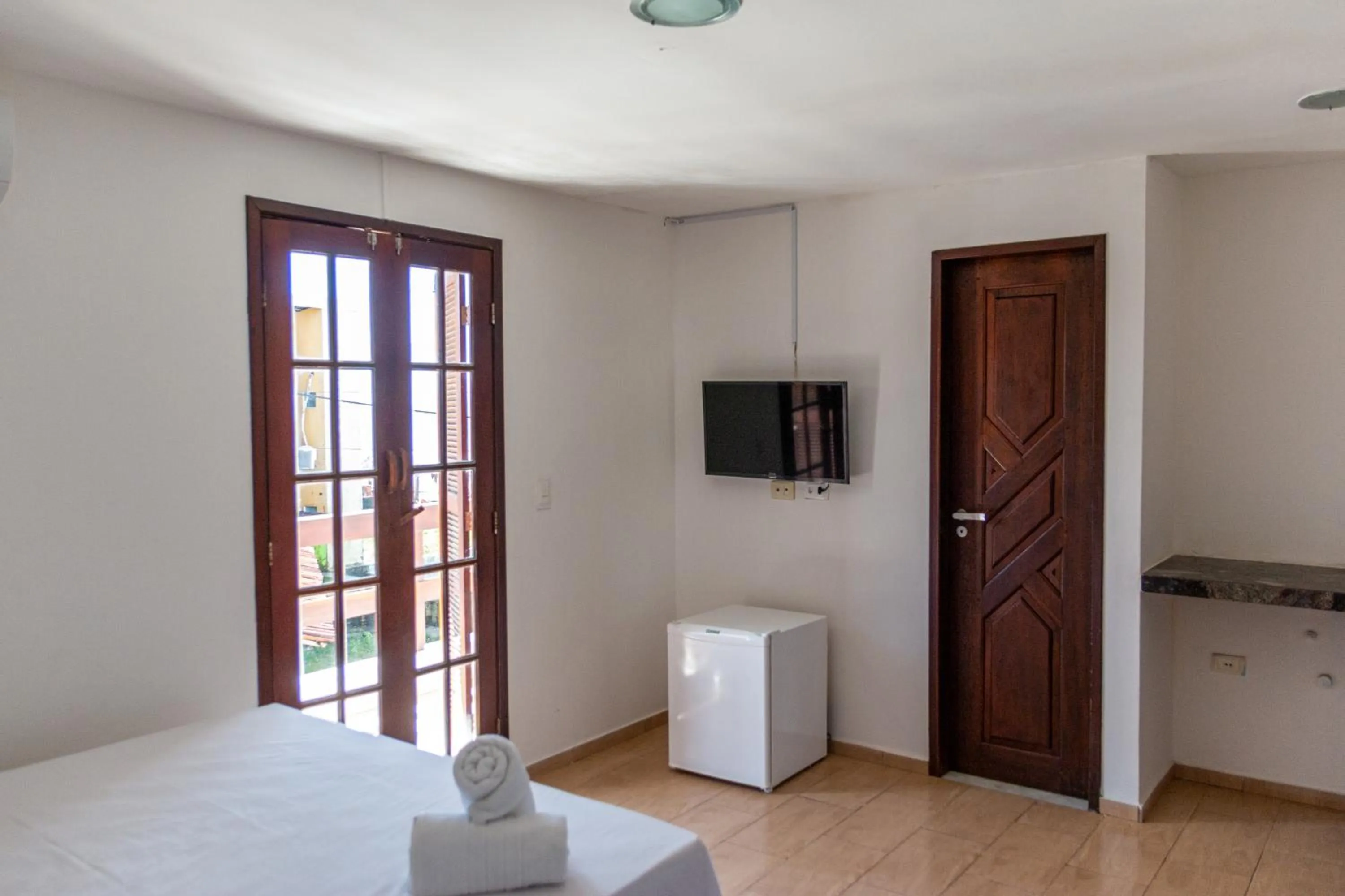 Bed in Pousada La Bella Luna