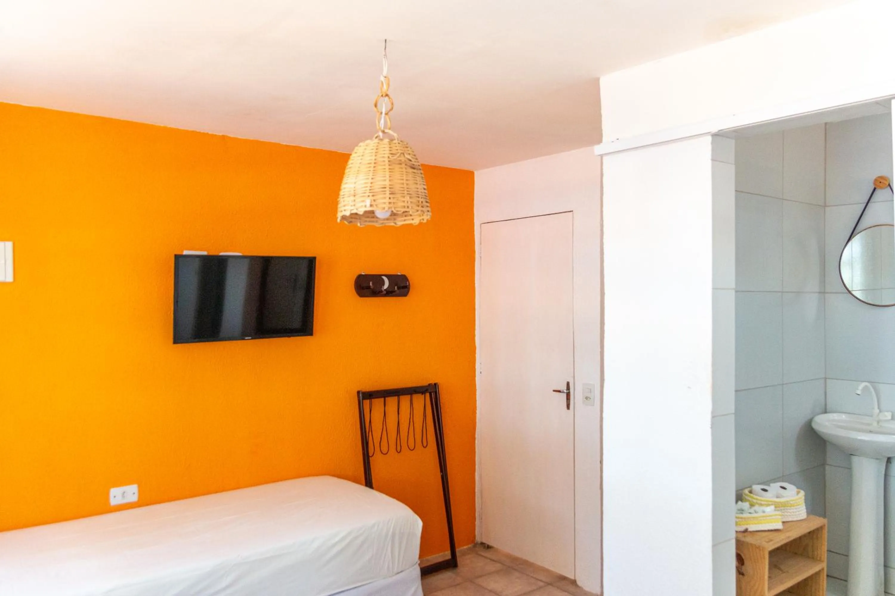 Bed in Pousada La Bella Luna