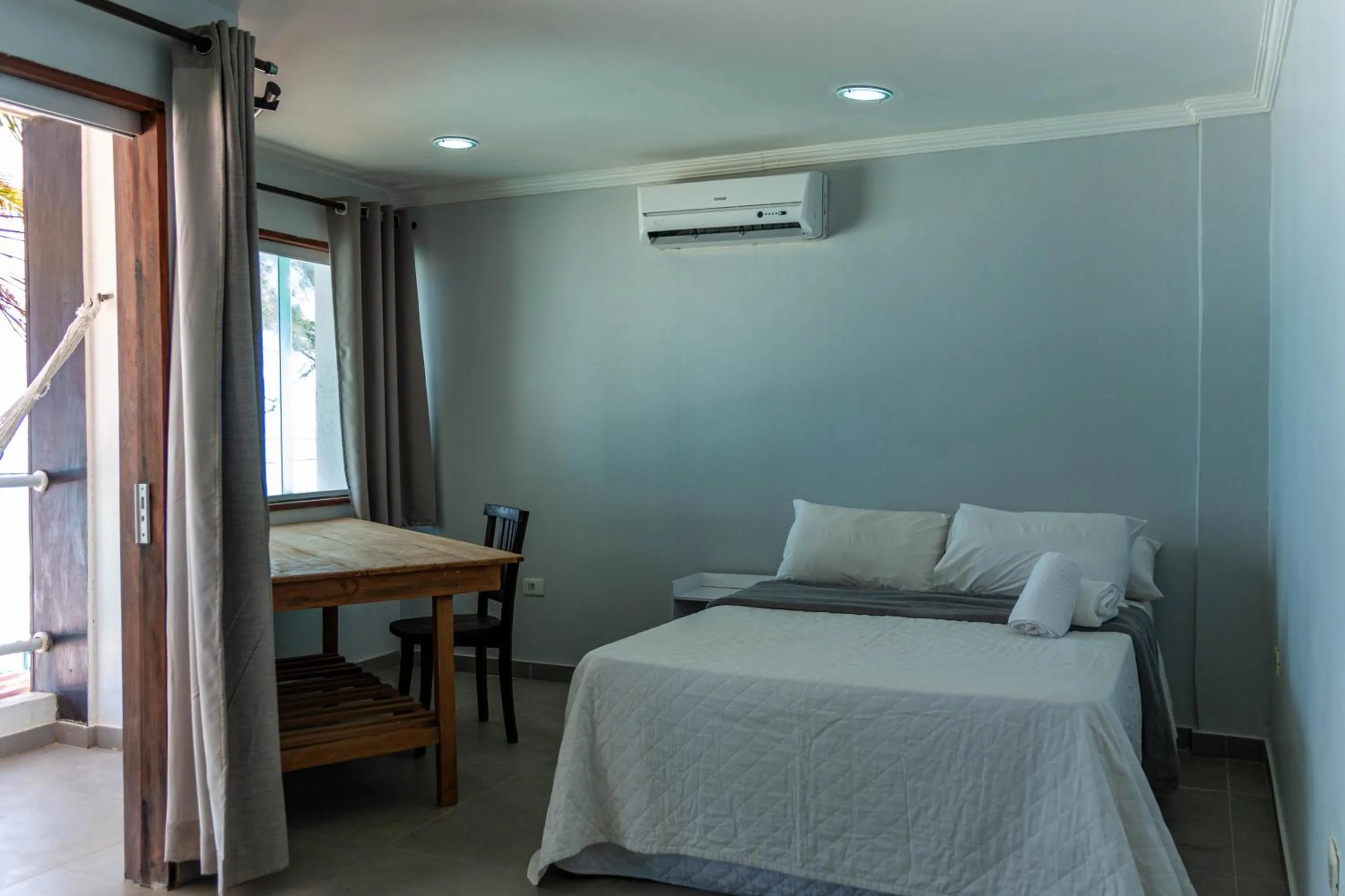 Bed in Pousada La Bella Luna