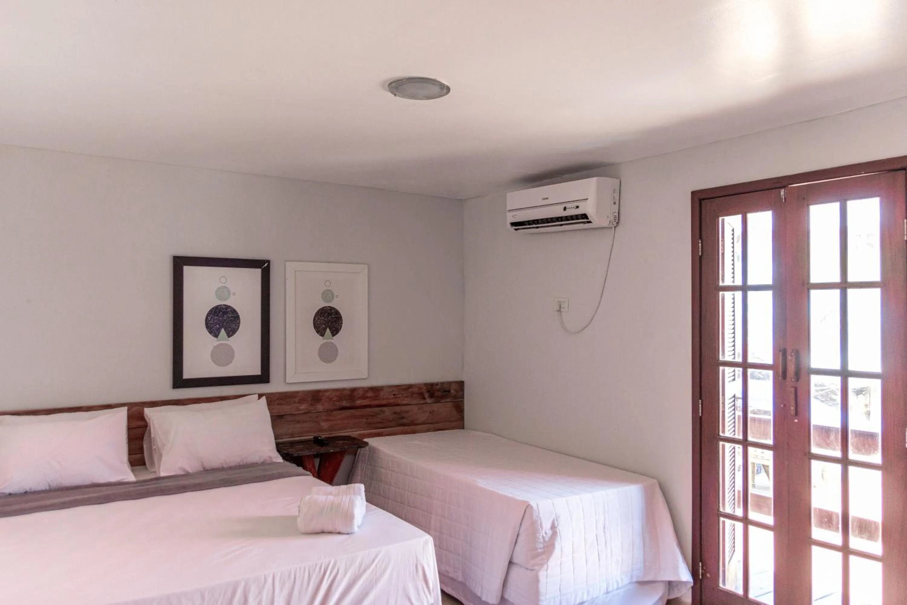 Bed in Pousada La Bella Luna