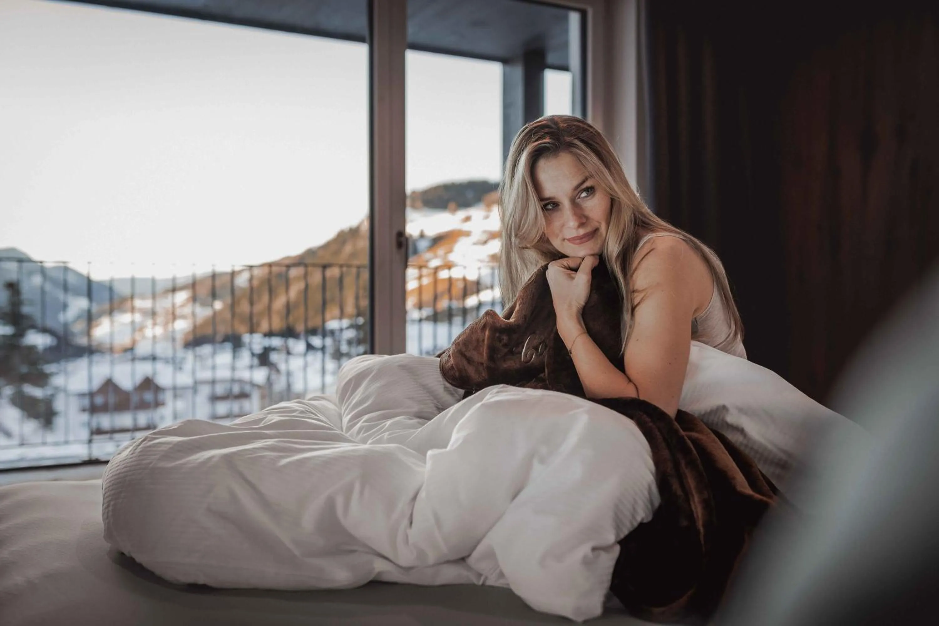 View (from property/room), Bed in Hotel Continental Dolomites