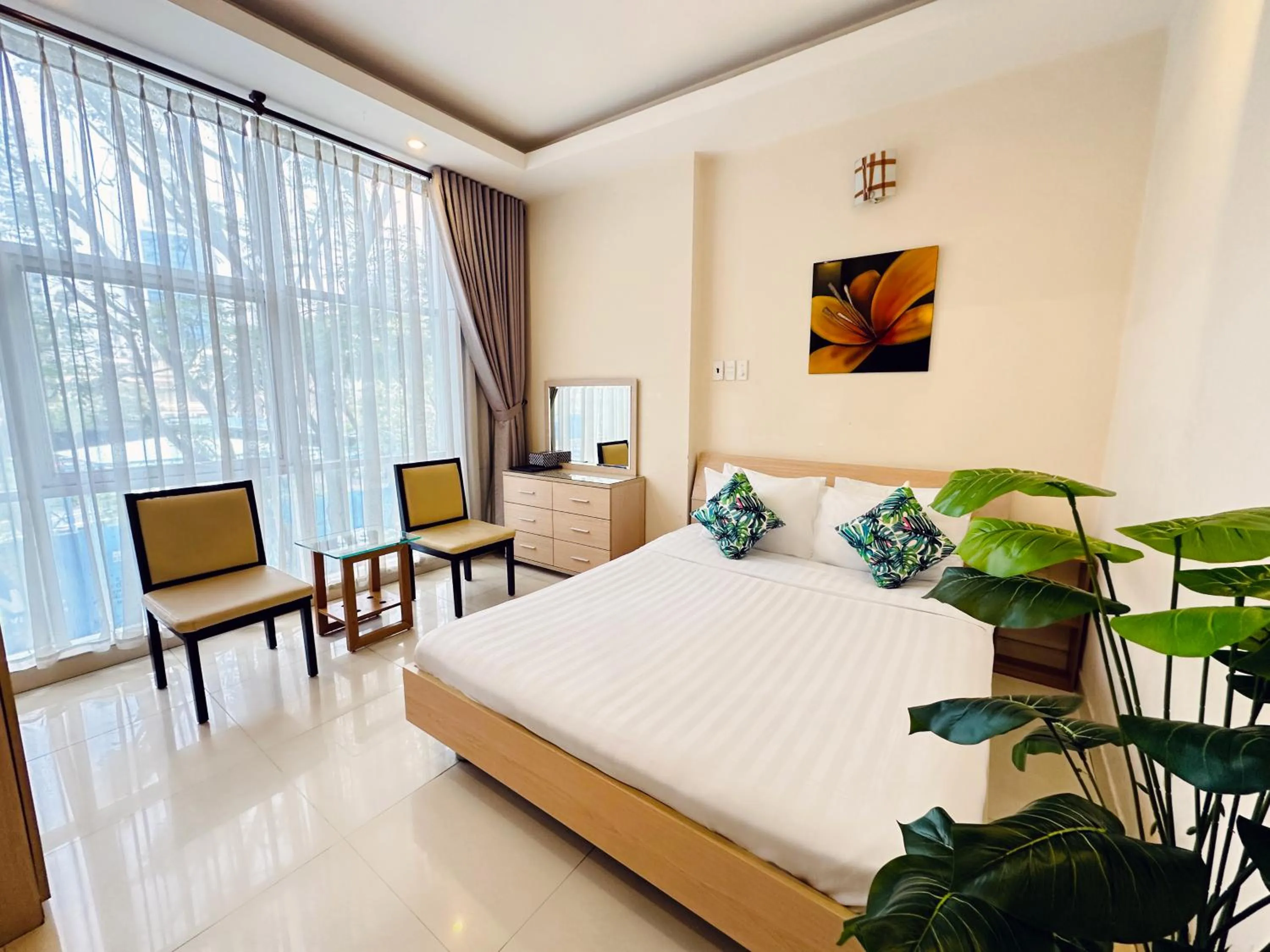 View (from property/room), Bed in Calmette Hotel 151 - Ben Thanh