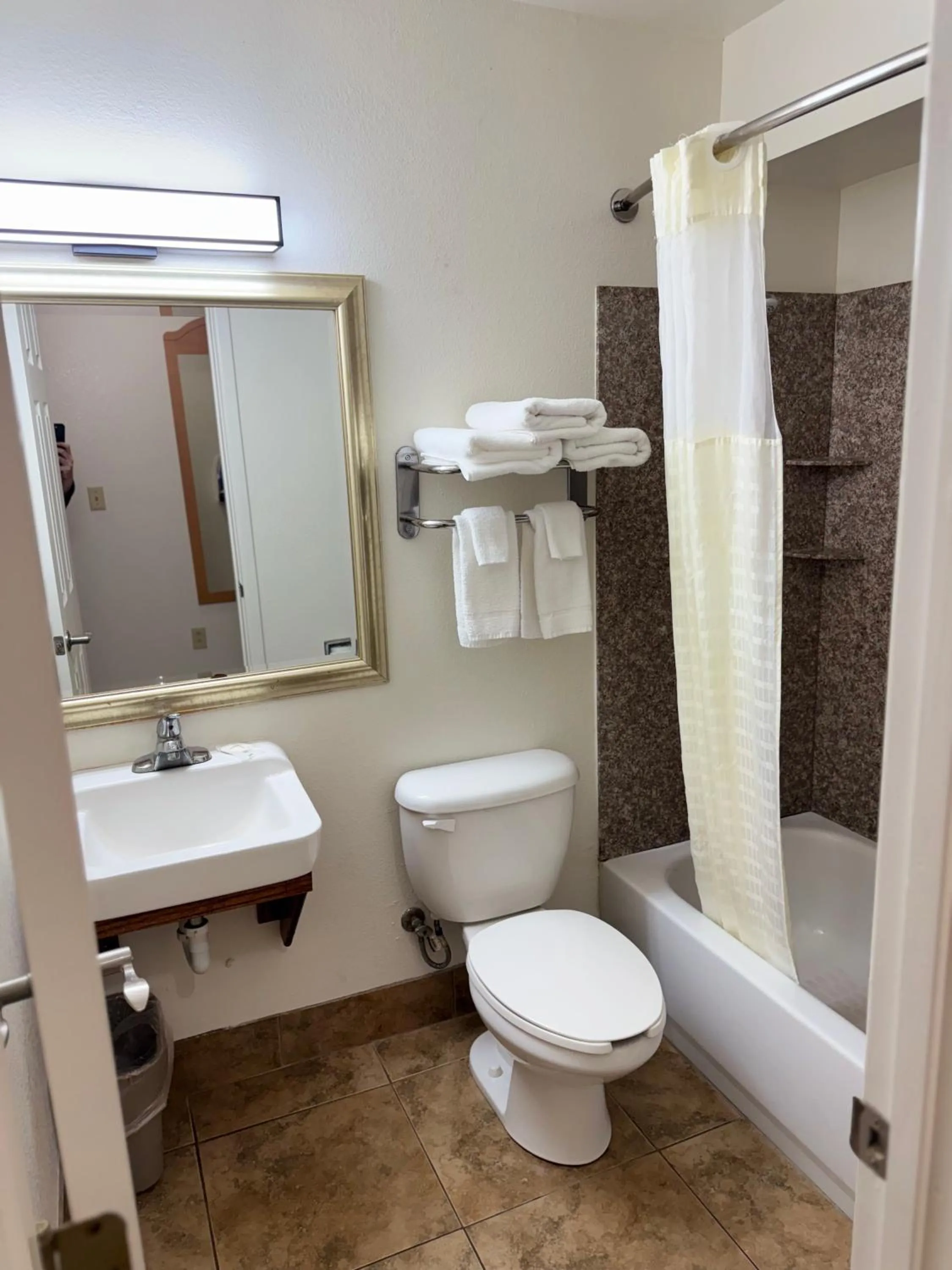 Bathroom in Blue Bonnet Suites -Lubbock, TX - Medical Center