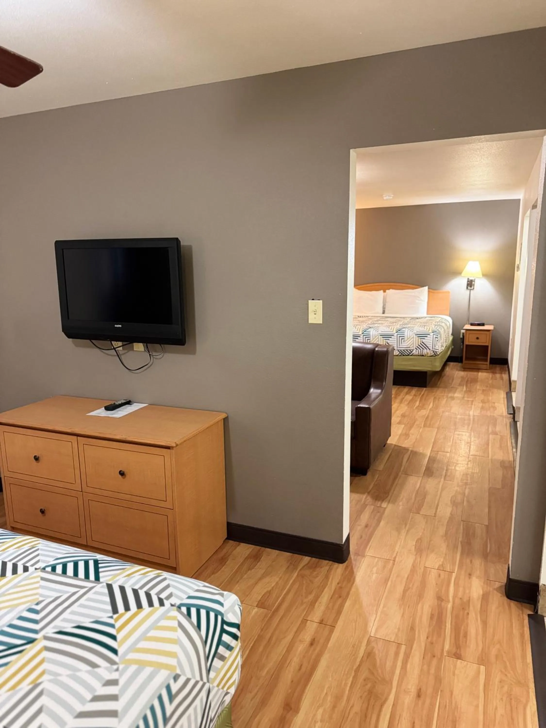 Photo of the whole room, Bed in Blue Bonnet Suites -Lubbock, TX - Medical Center