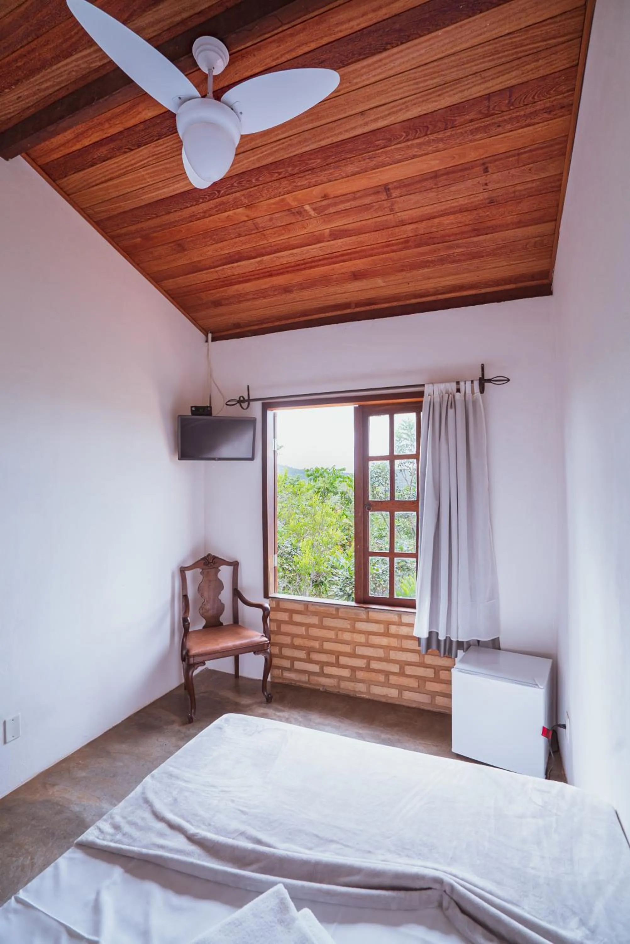 View (from property/room), Bed in Pousada Alto do Cajueiro