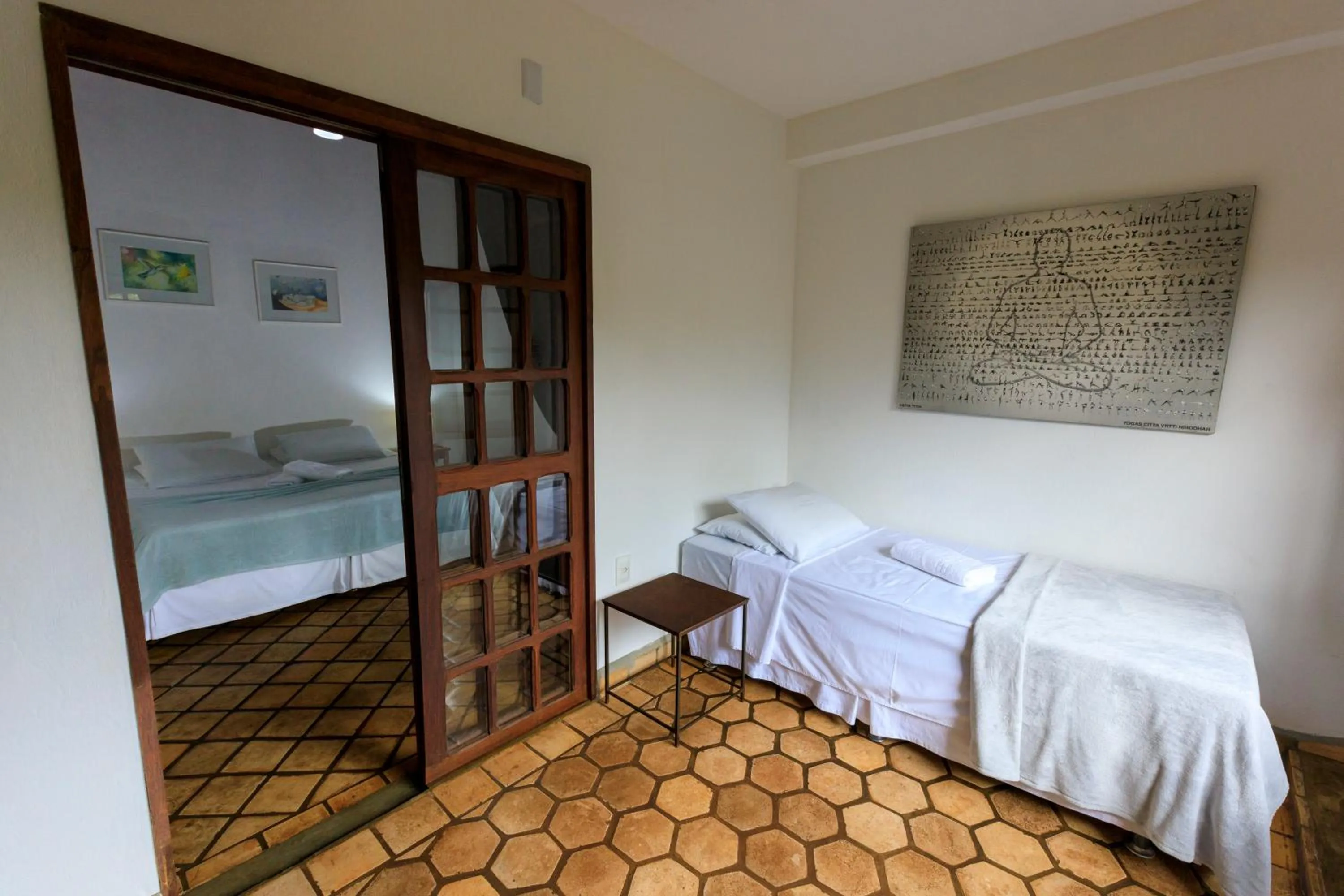 Bed in Pousada Alto do Cajueiro