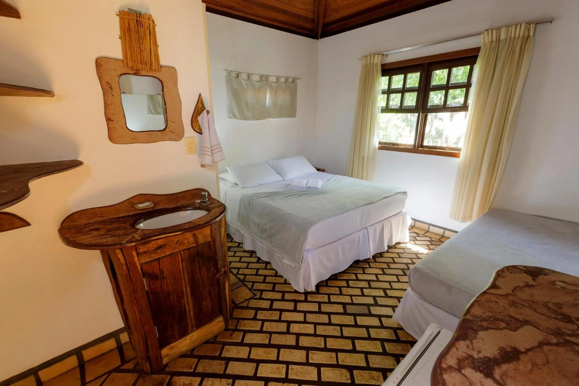 Bedroom, Bed in Pousada Alto do Cajueiro