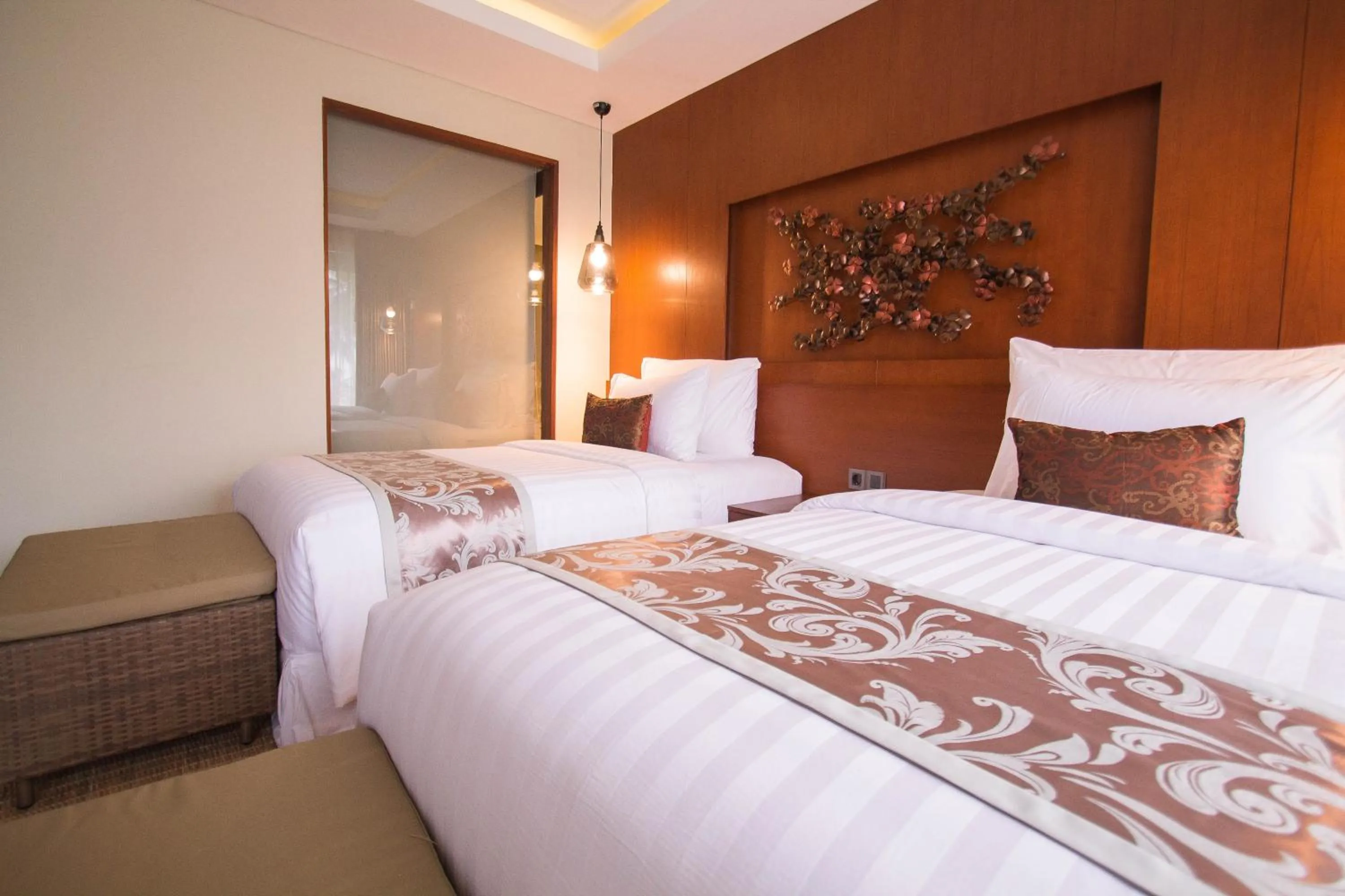 Bed in Sundancer Residences and Villas Lombok