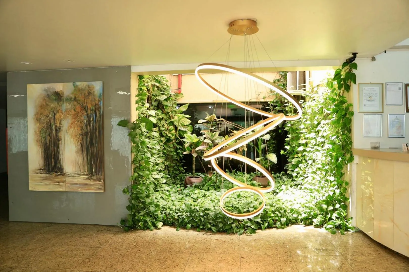 Decorative detail in Hotel Village Premium Caruaru