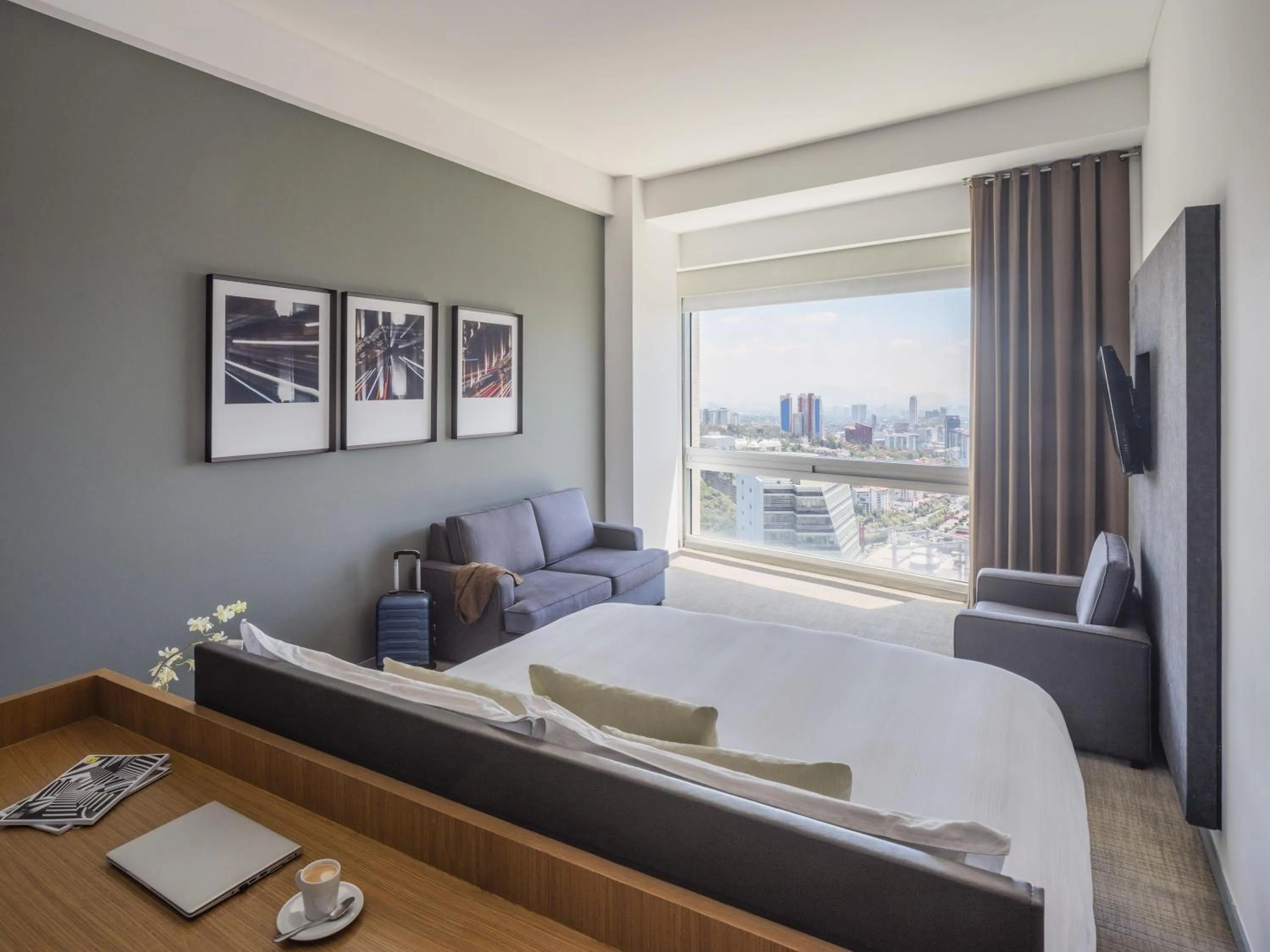 Bedroom, Bed in The Paragon Hotel Mexico Santa Fe By Accor