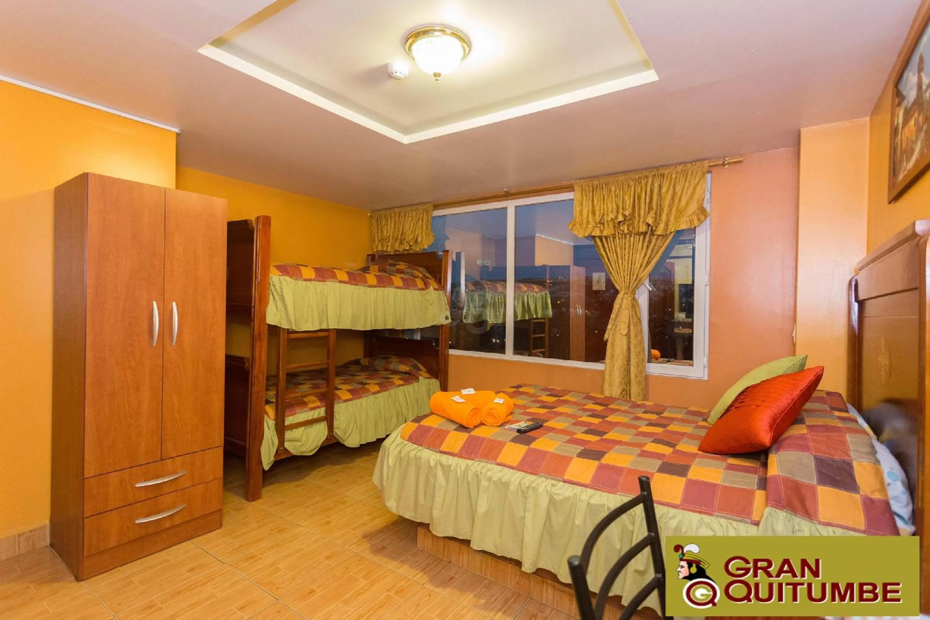 Decorative detail, Bed in Hotel Gran Quitumbe