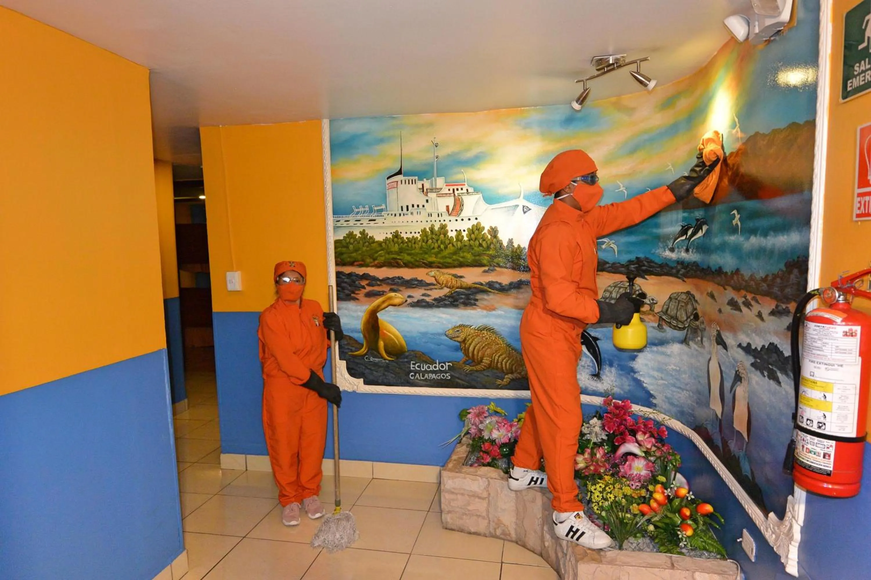 Decorative detail in Hotel Gran Quitumbe