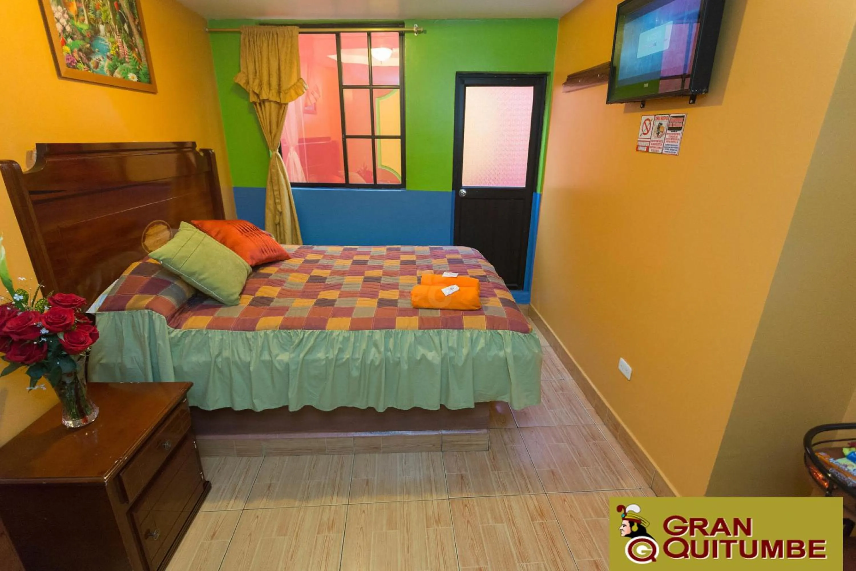 Decorative detail, Bed in Hotel Gran Quitumbe