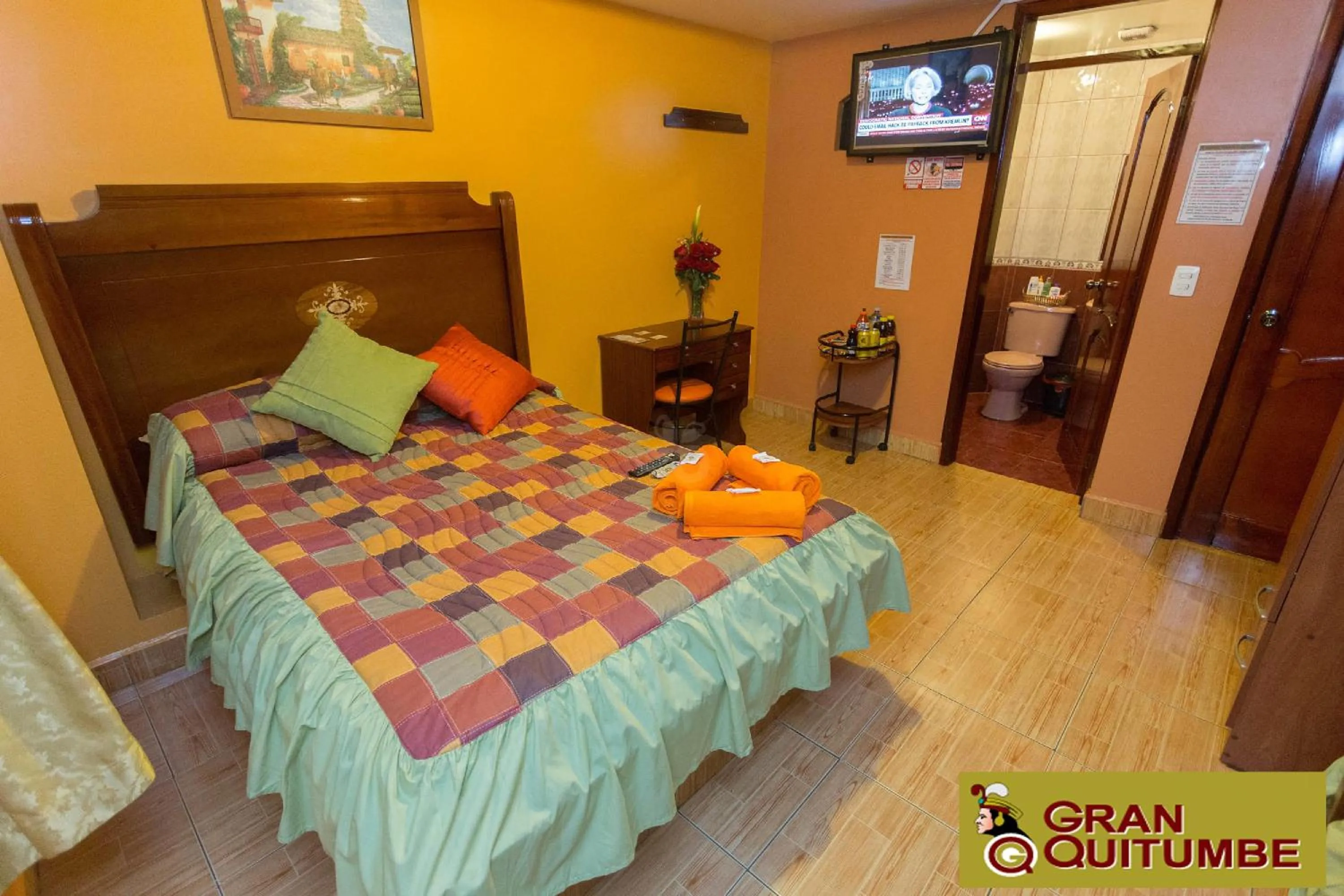 Decorative detail, Bed in Hotel Gran Quitumbe