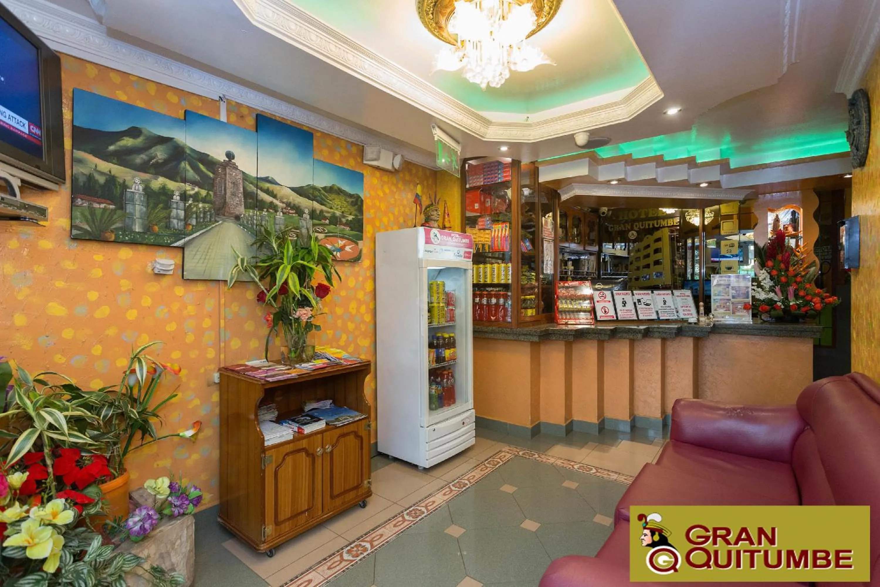 Lobby or reception in Hotel Gran Quitumbe