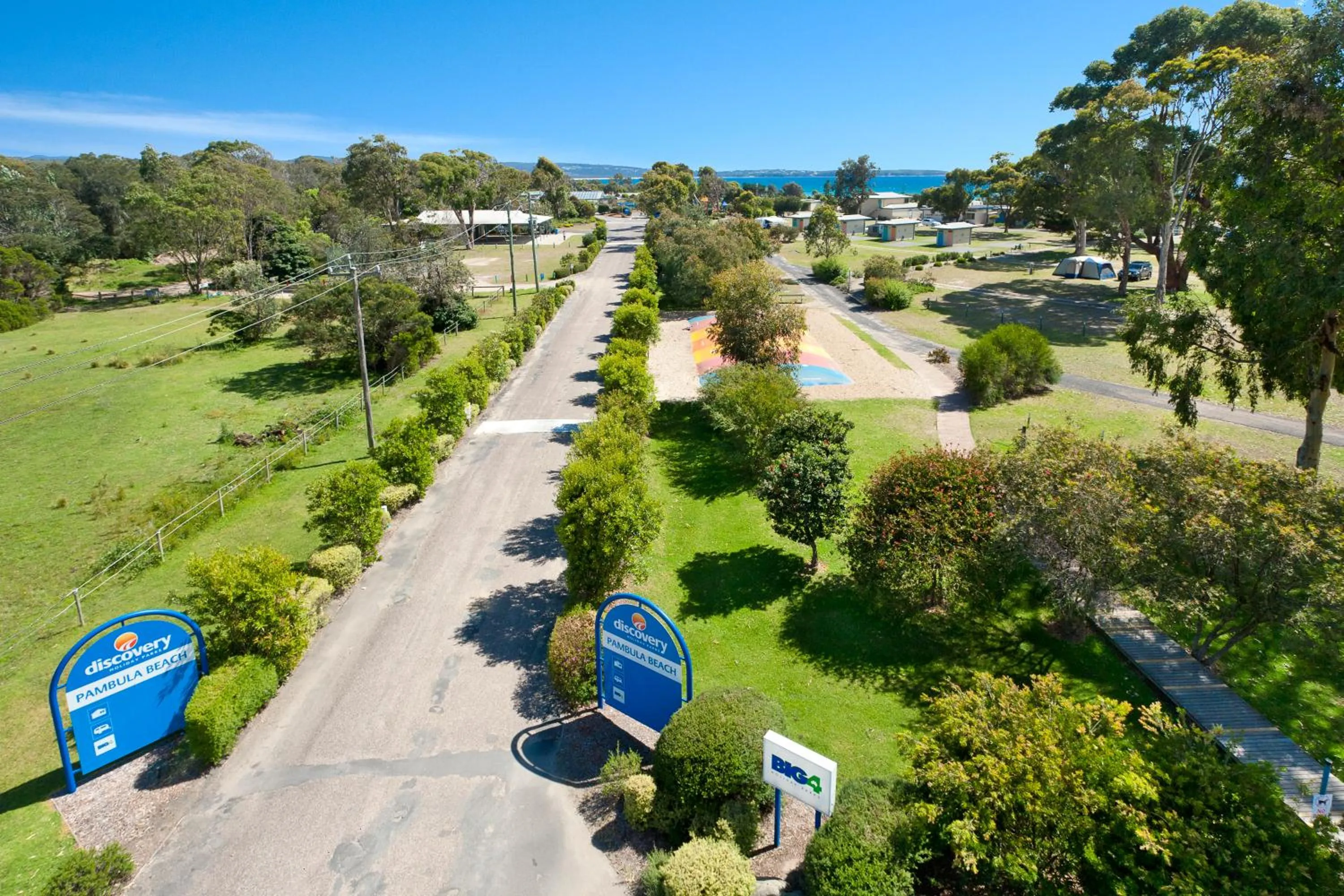 Bird's eye view in Discovery Parks - Pambula Beach