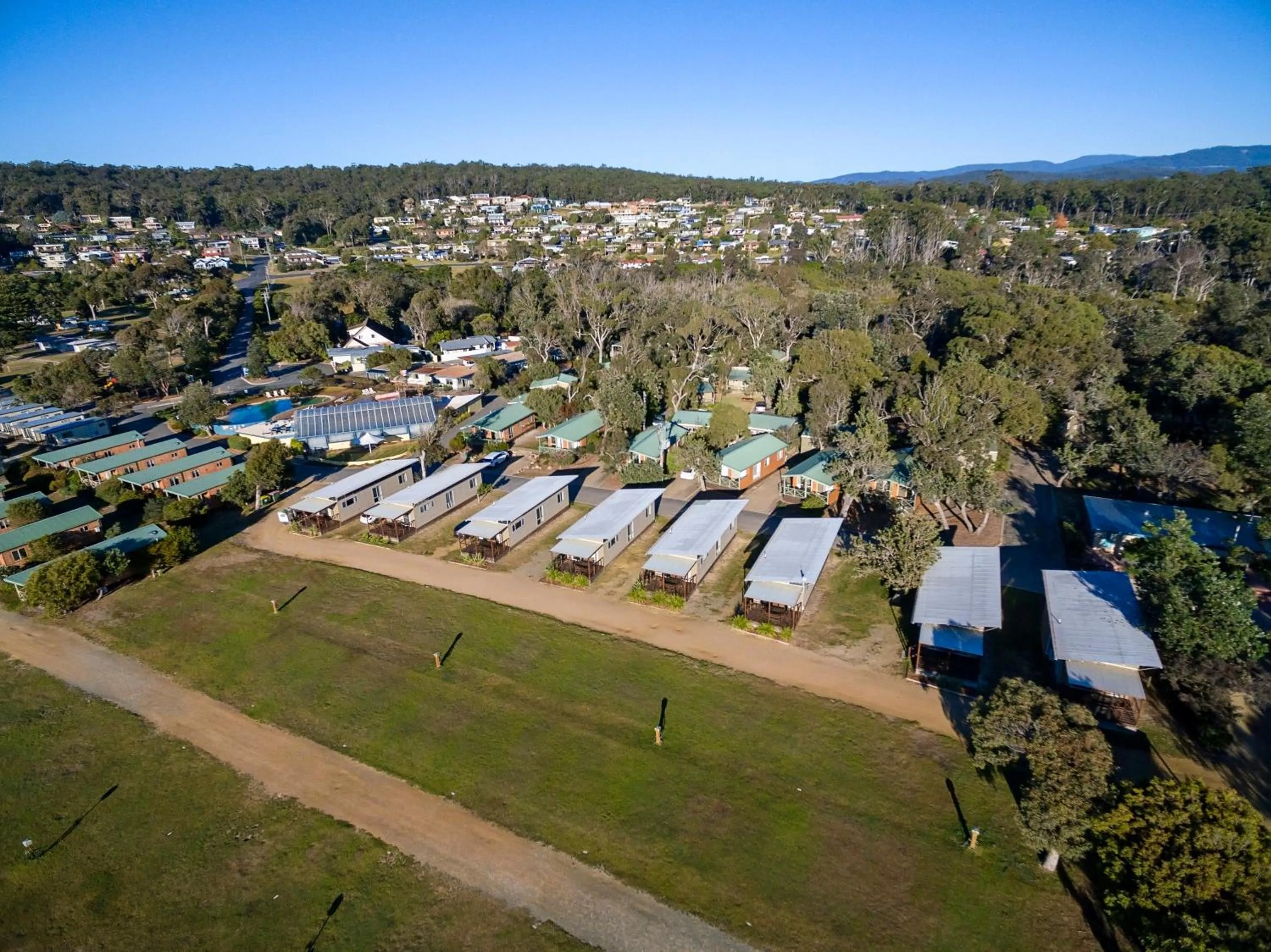 Bird's eye view in Discovery Parks - Pambula Beach