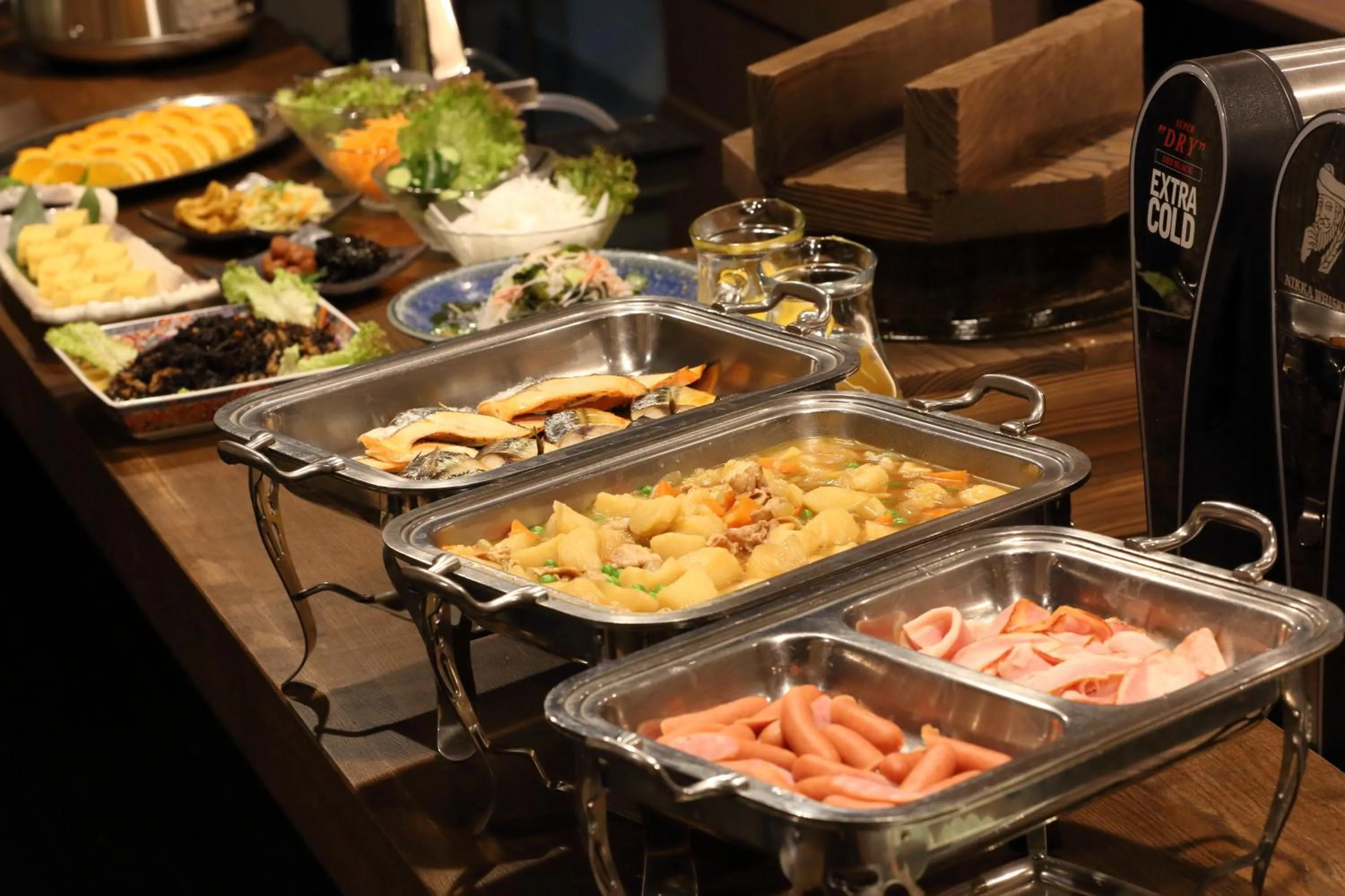 Buffet breakfast in Matsuya Bekkan