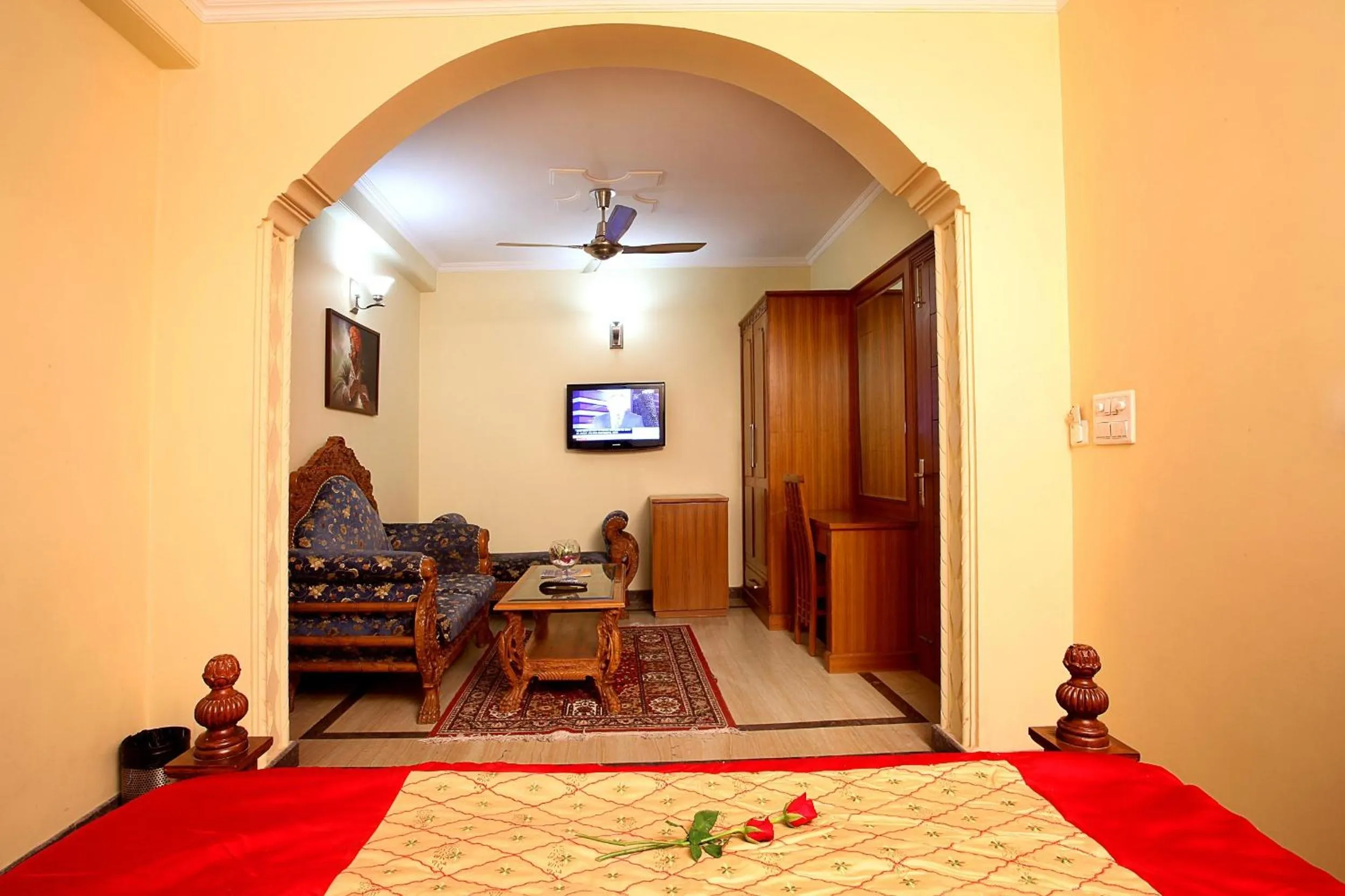 Bed in Indira International Inn