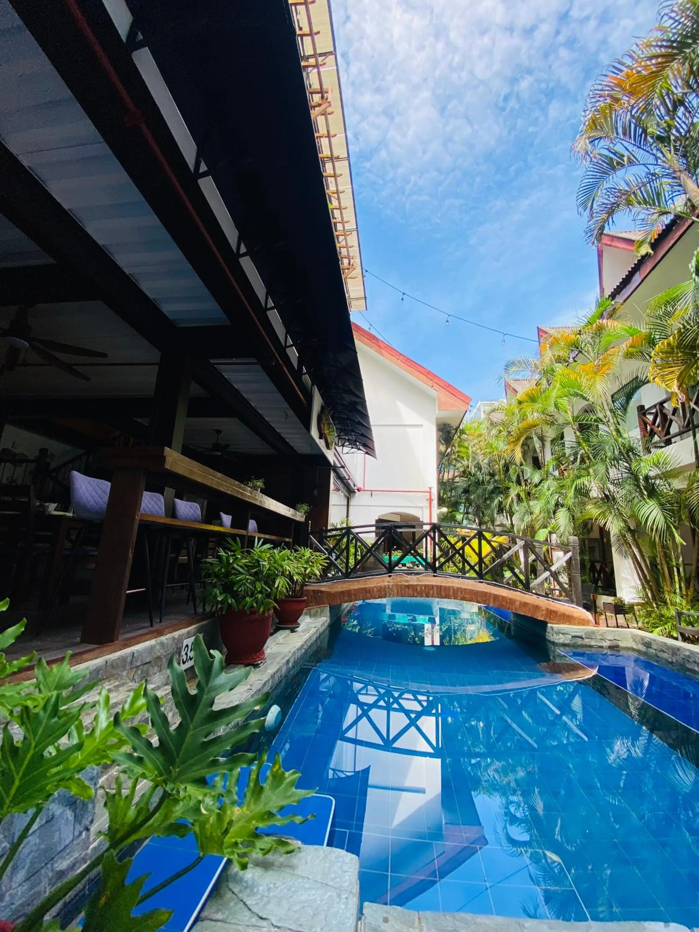 Pool view in Nirvana Beach Resort