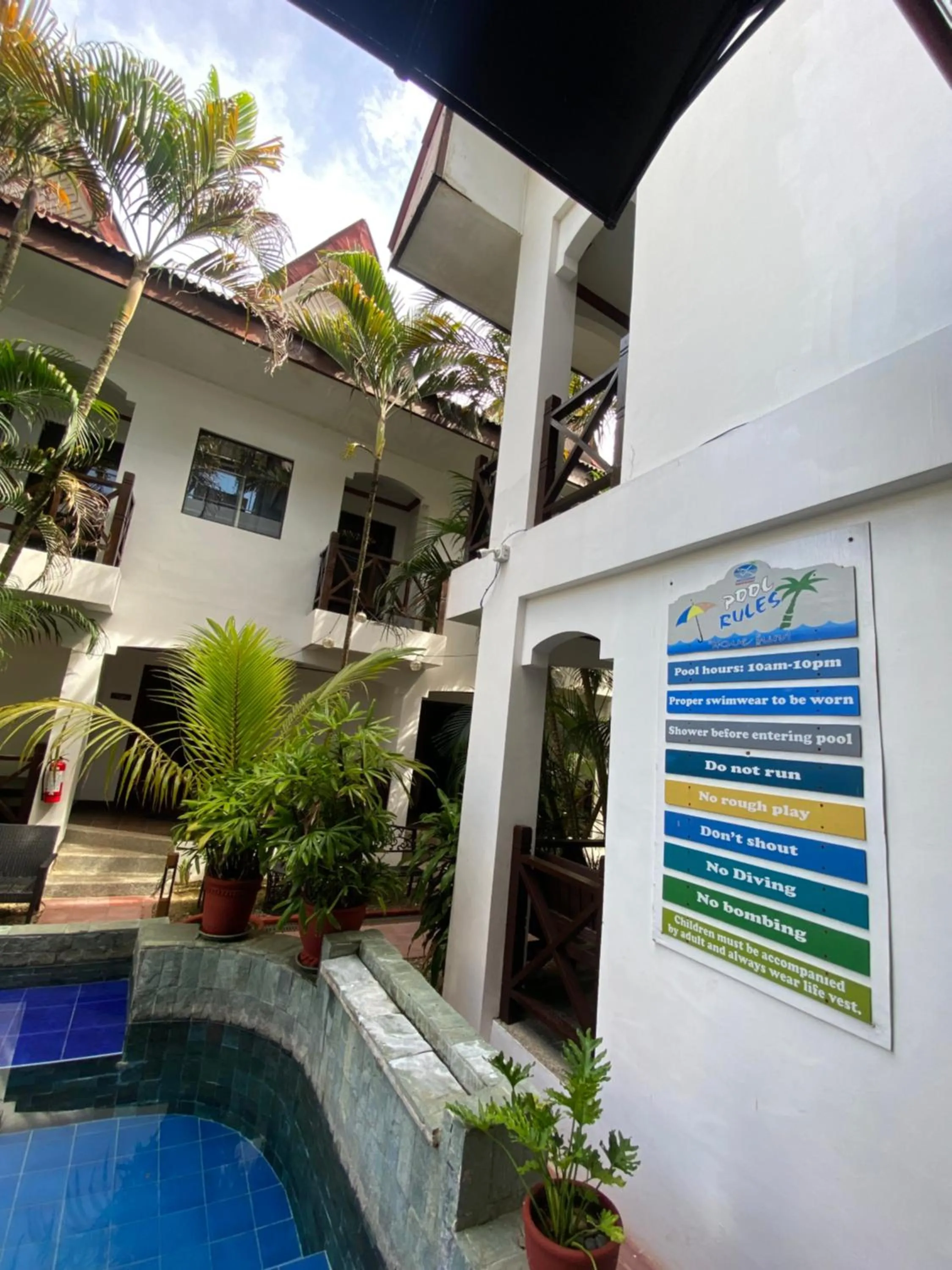 Pool view in Nirvana Beach Resort