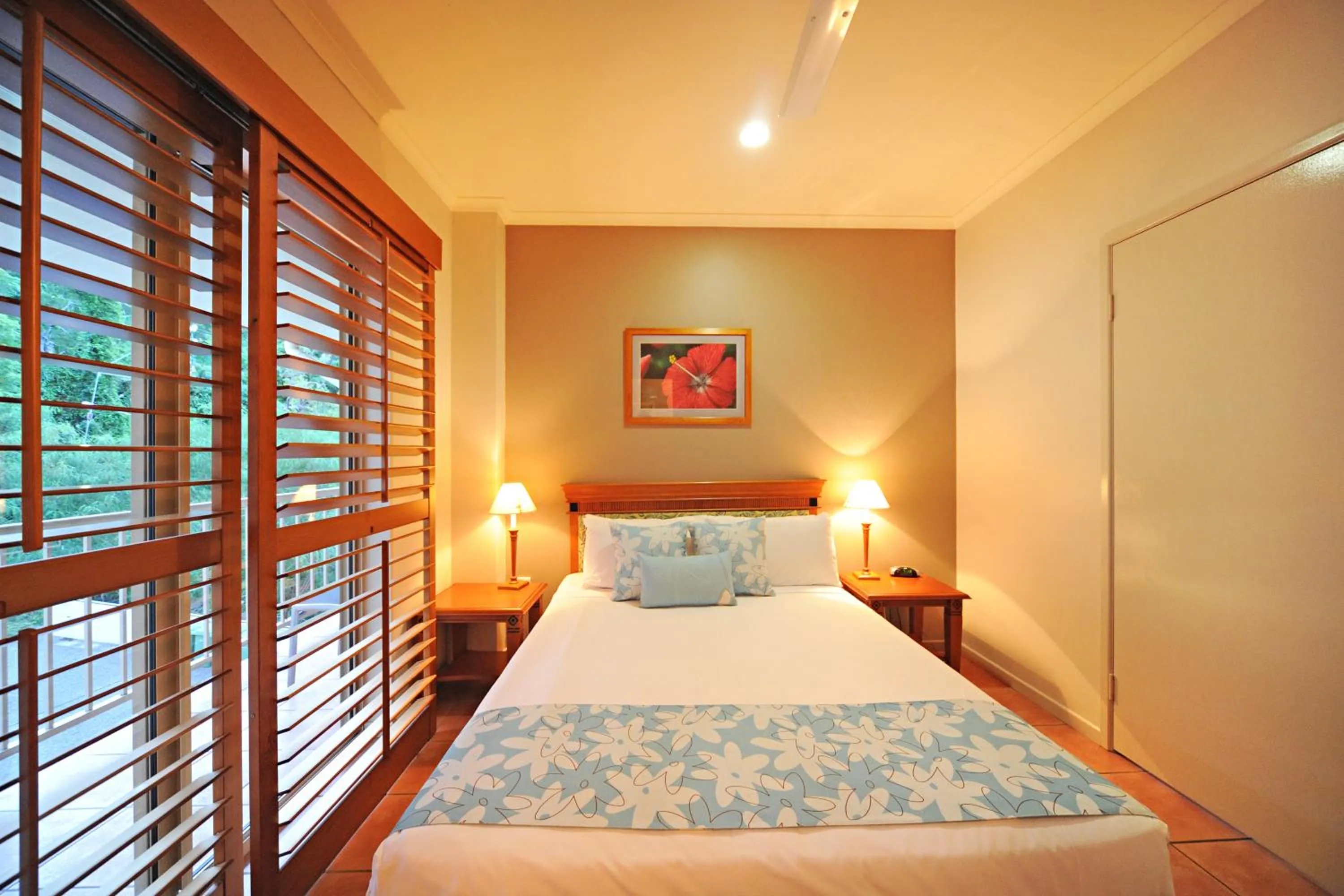 Bed in at Boathaven Bay Holiday Apartments