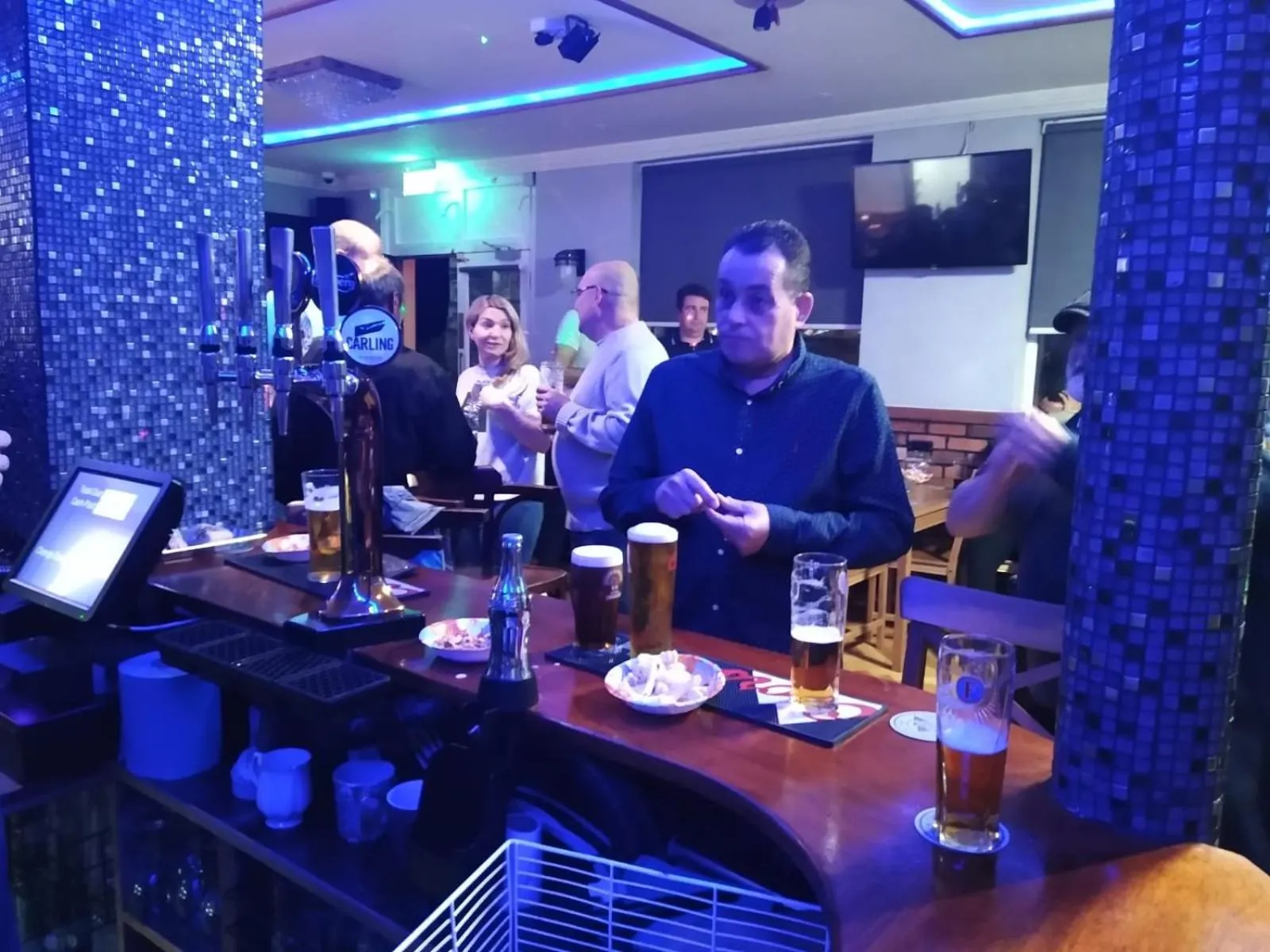 People in The Six Bells Hotel