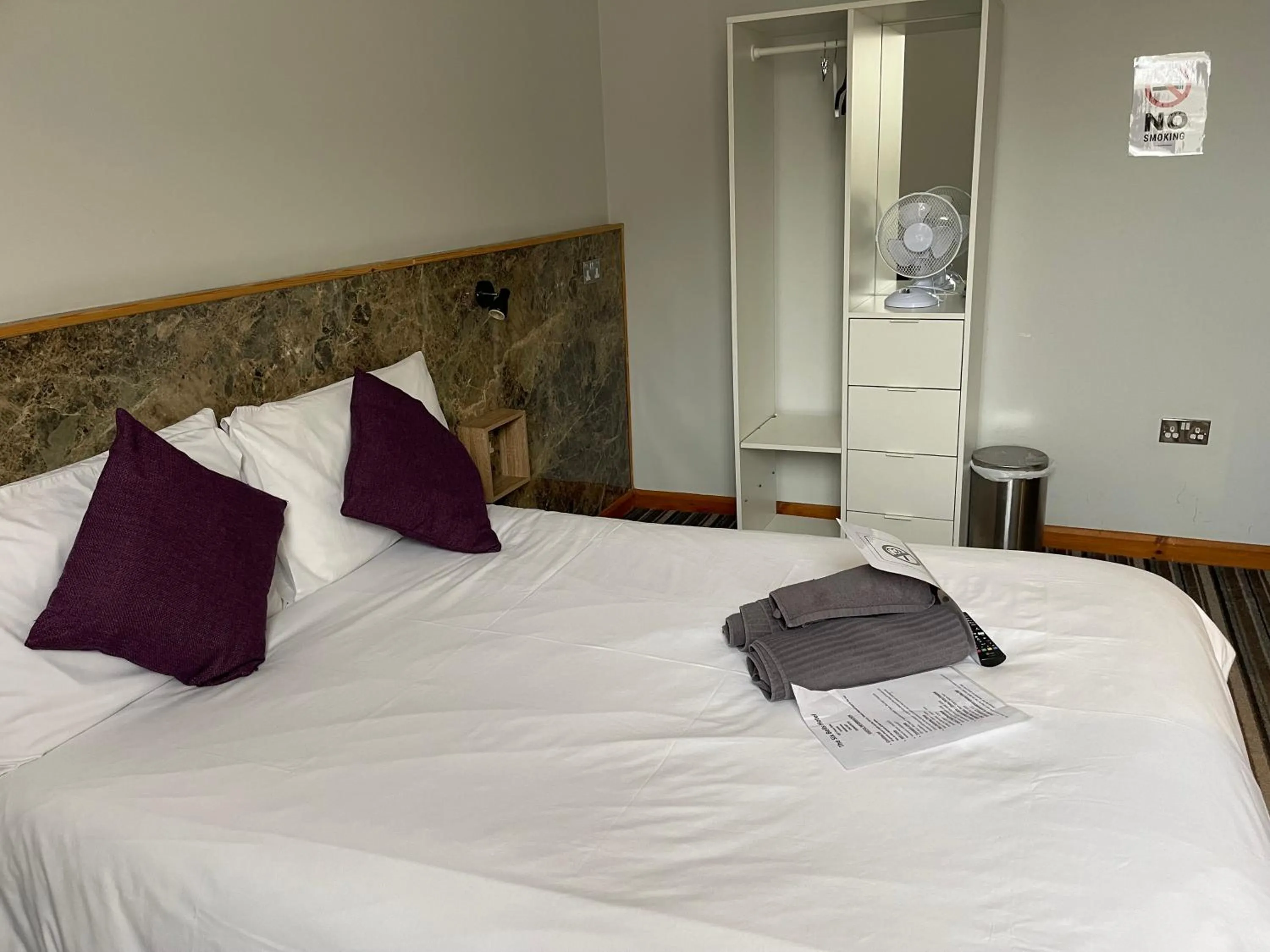 Bed in The Six Bells Hotel