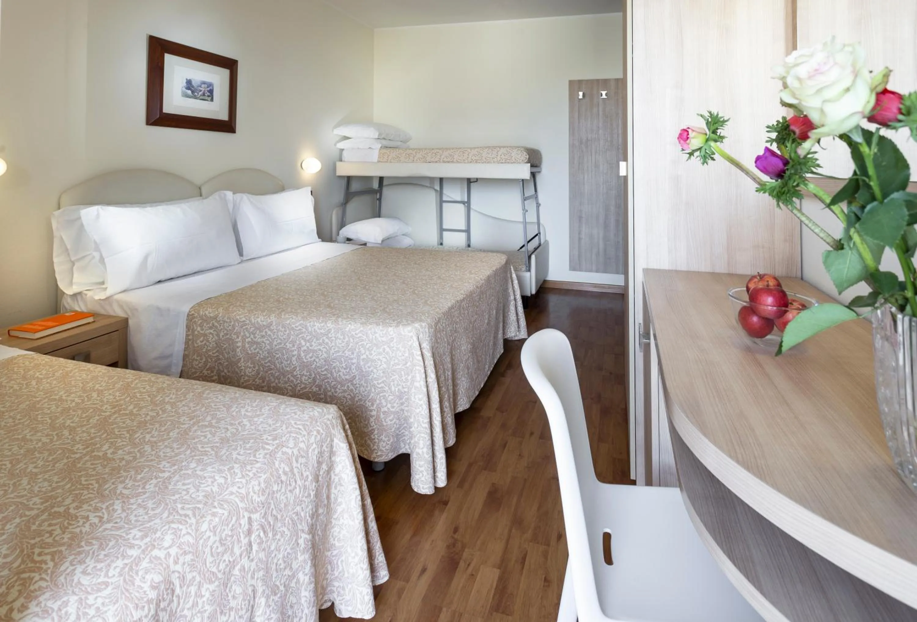 Bed in Hotel Baltic Rimini