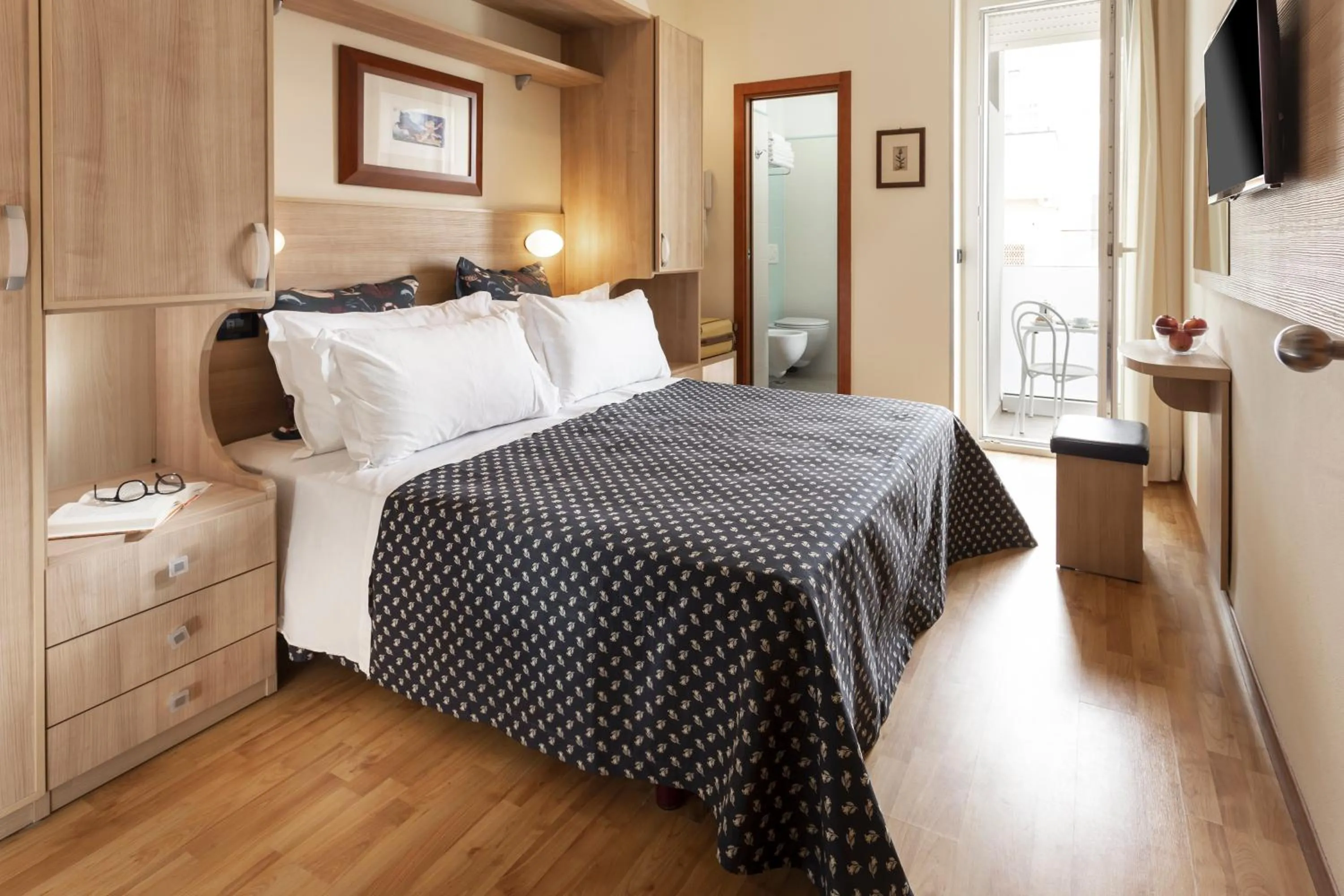 Bed in Hotel Baltic Rimini