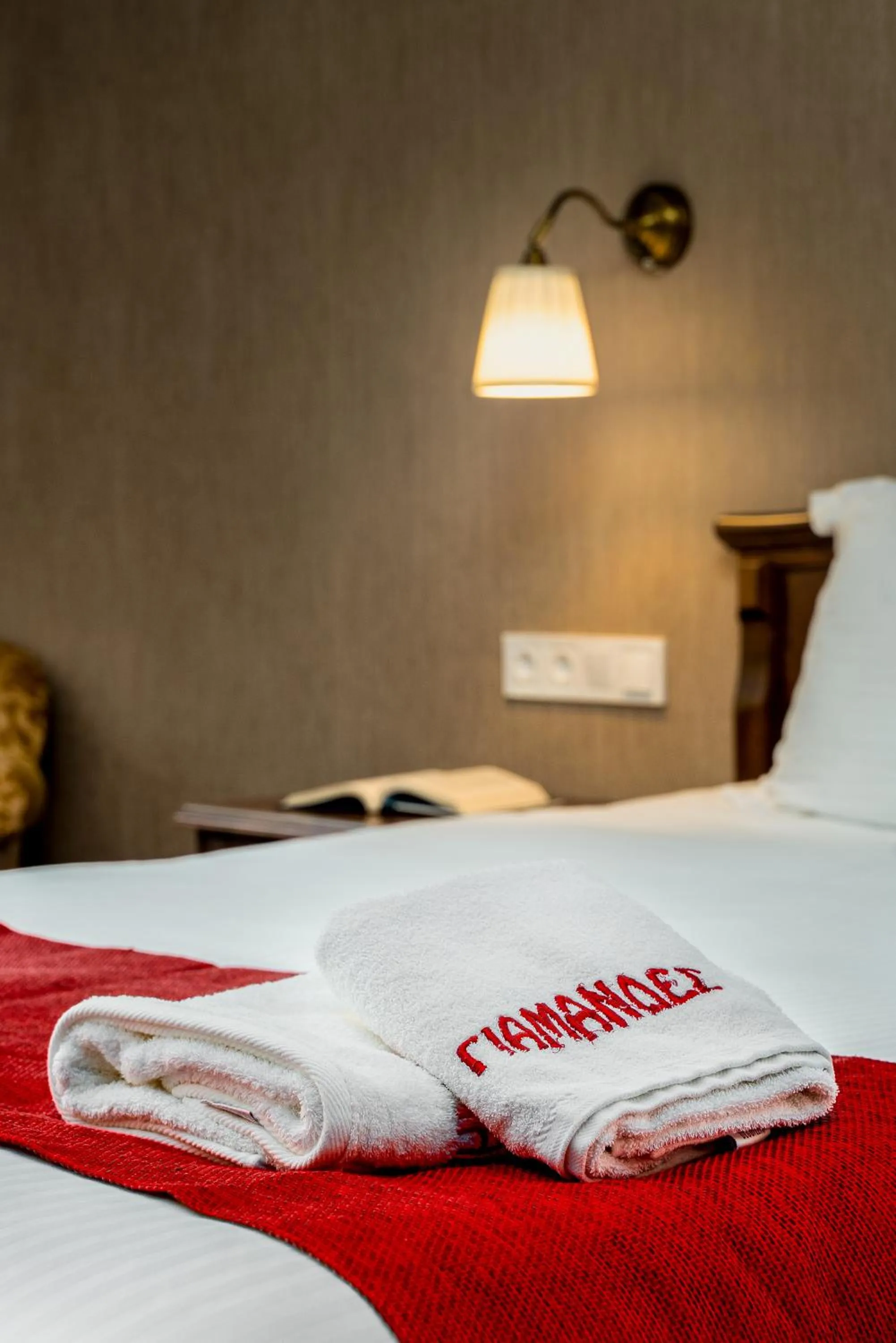 Bedroom, Bed in Hotel Giamandes