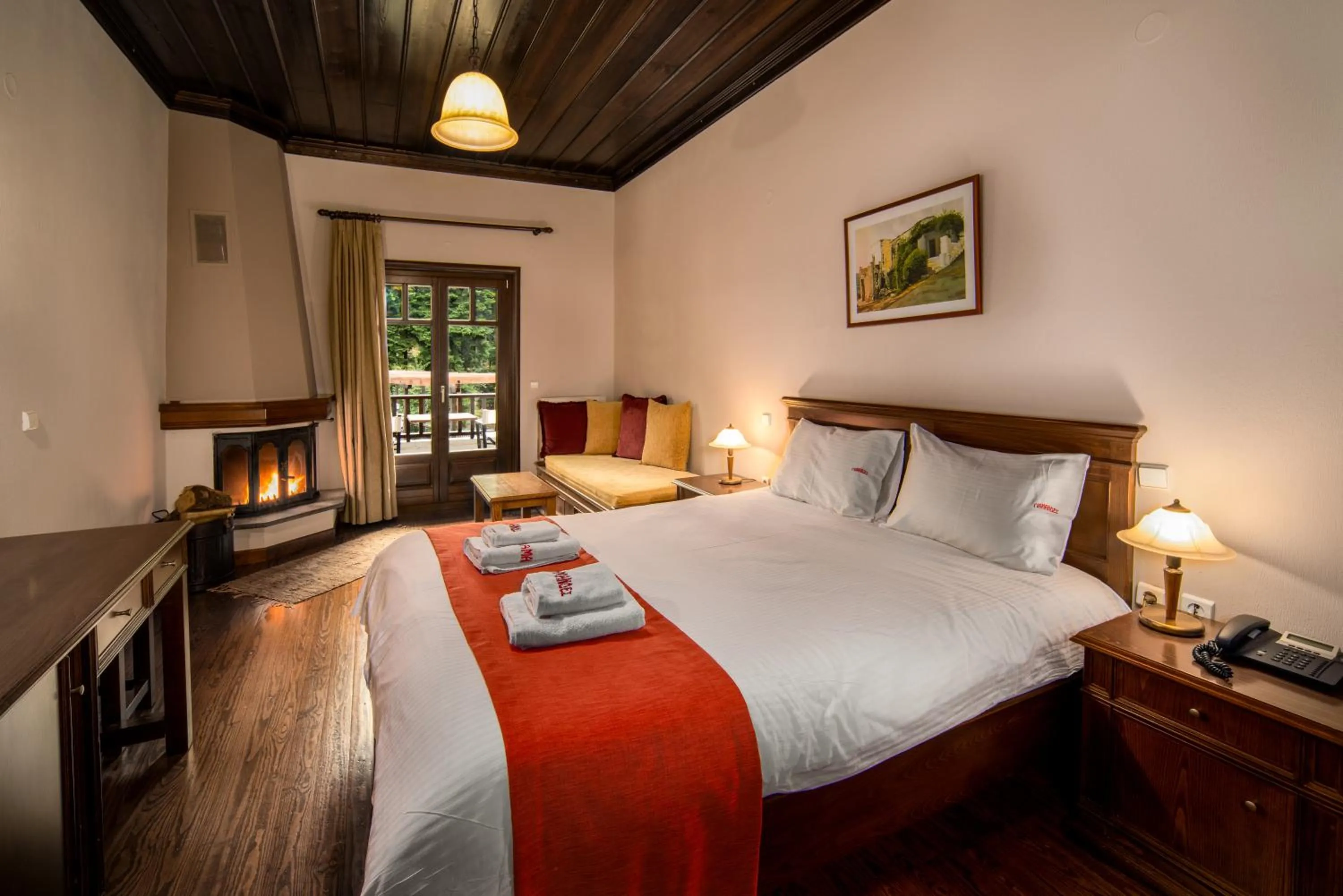 Bedroom, Bed in Hotel Giamandes