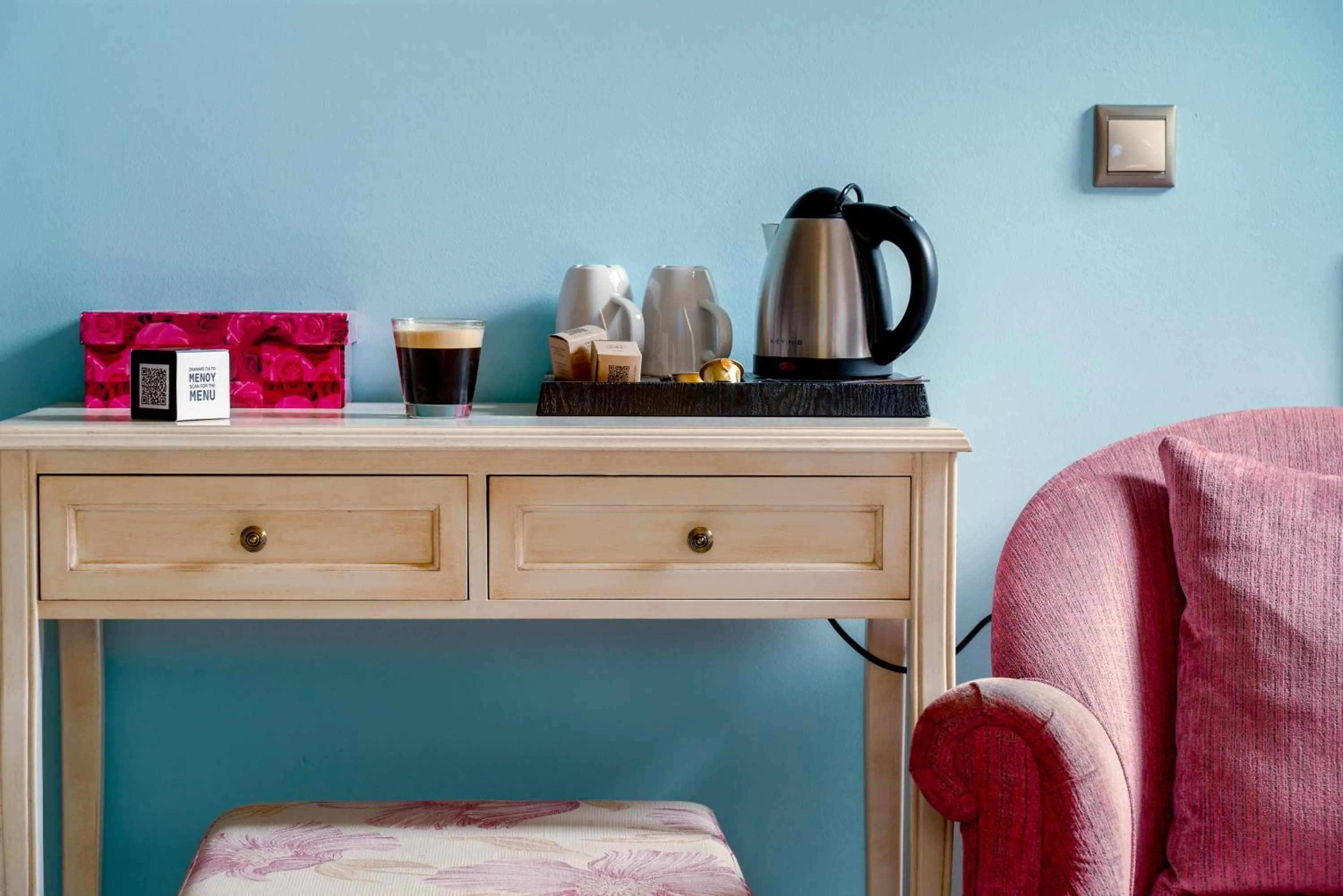 Coffee/tea facilities in Hotel Giamandes
