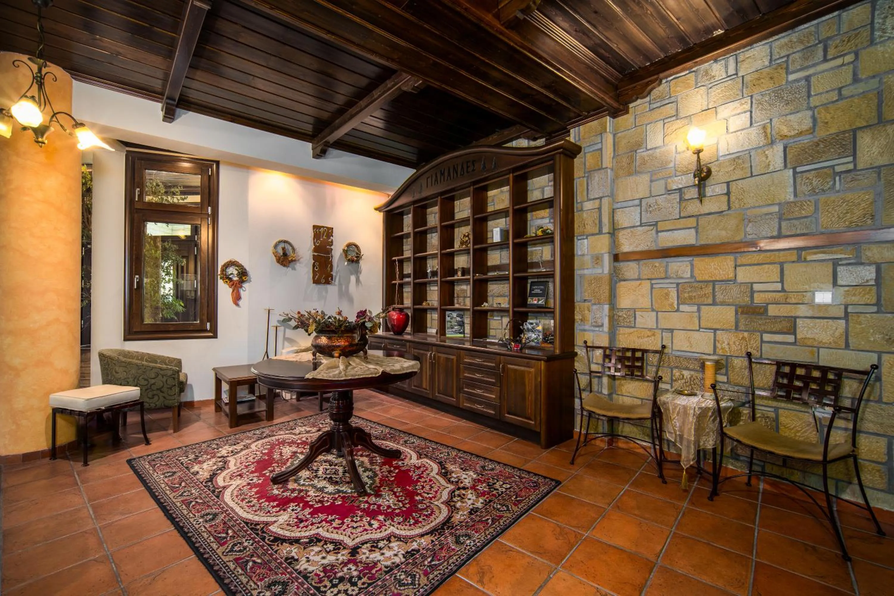 Lobby or reception in Hotel Giamandes